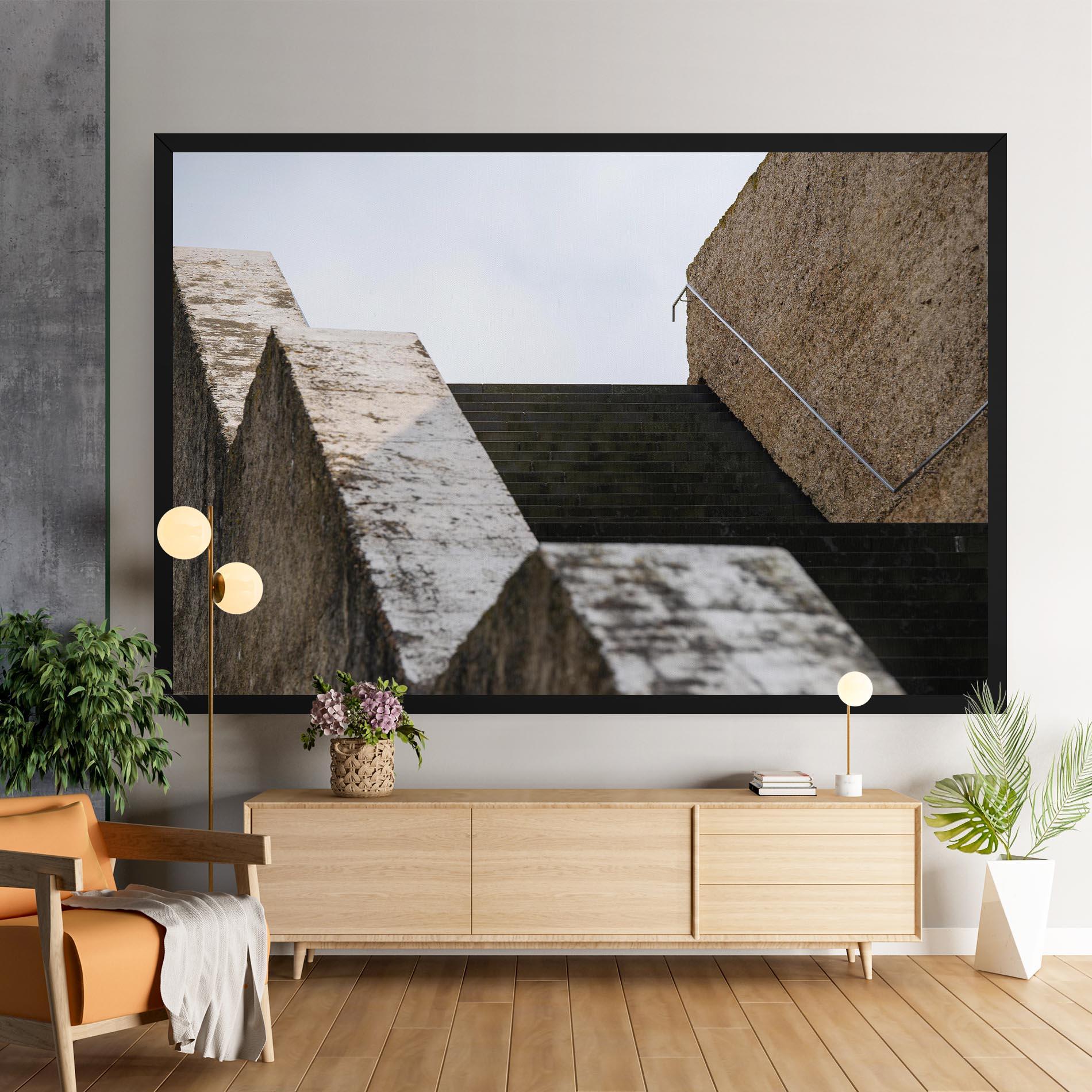 Tablou Canvas Black Stairs mockup 9