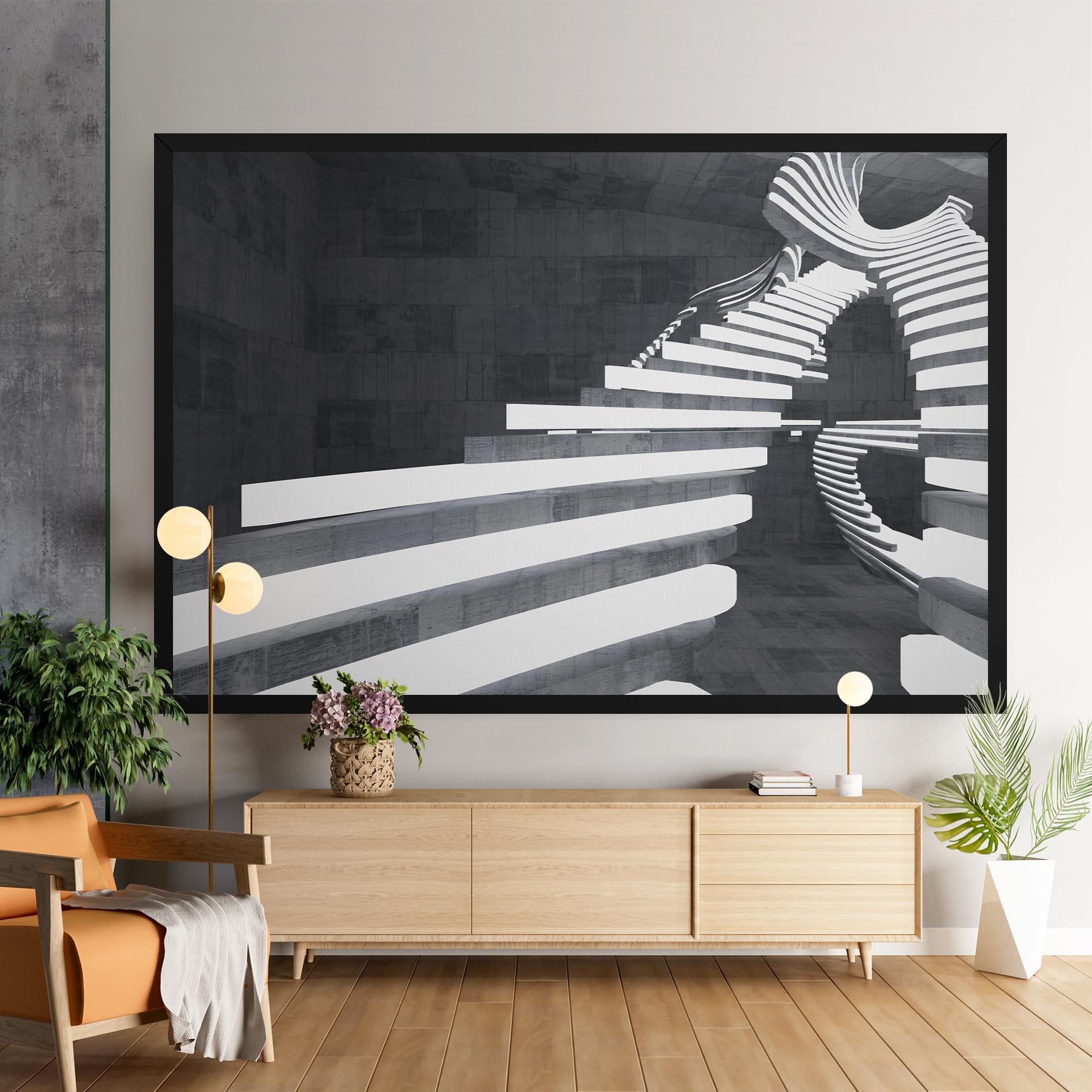 Tablou Canvas Concrete Room mockup 9