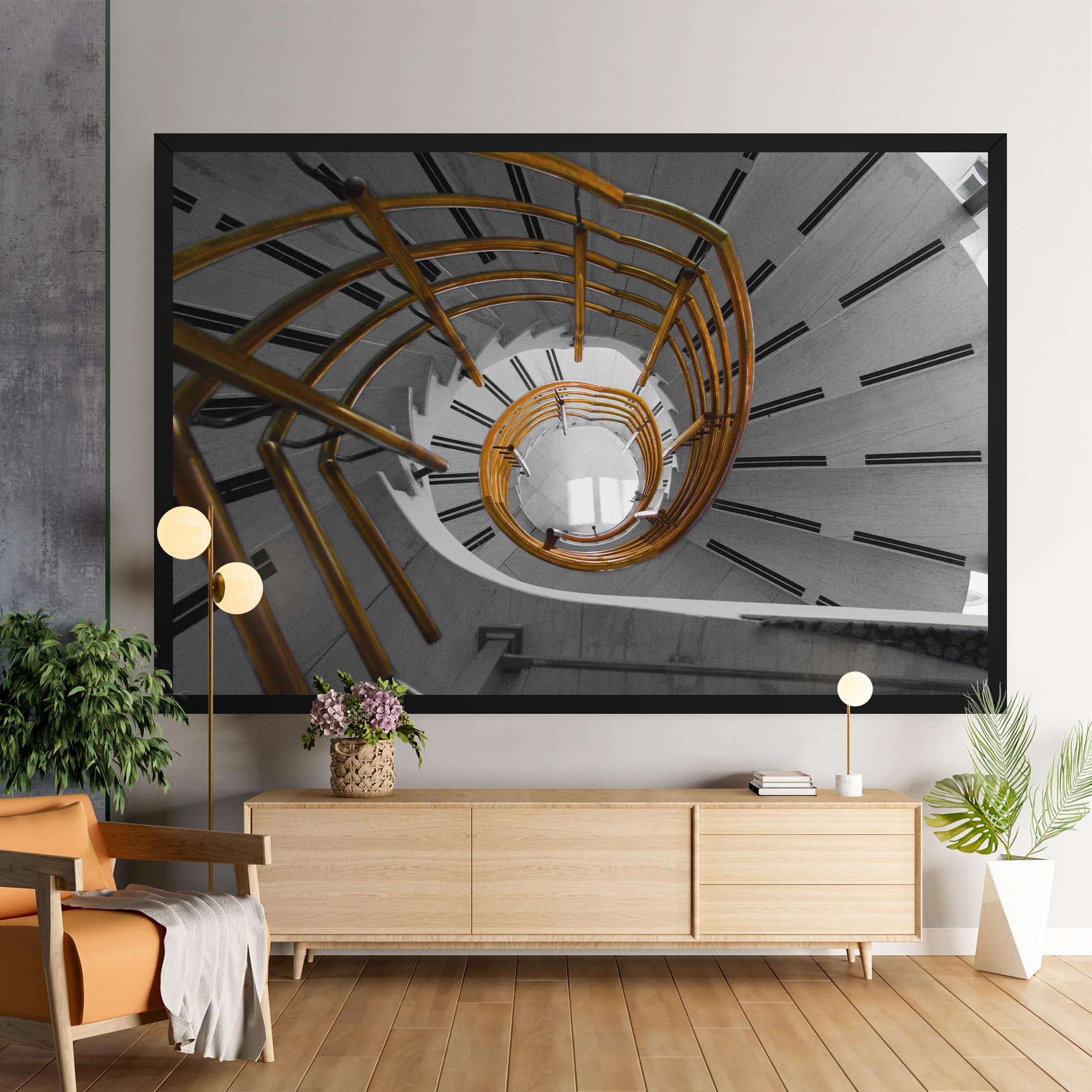 Tablou Canvas Gold Bar Stairs mockup 9