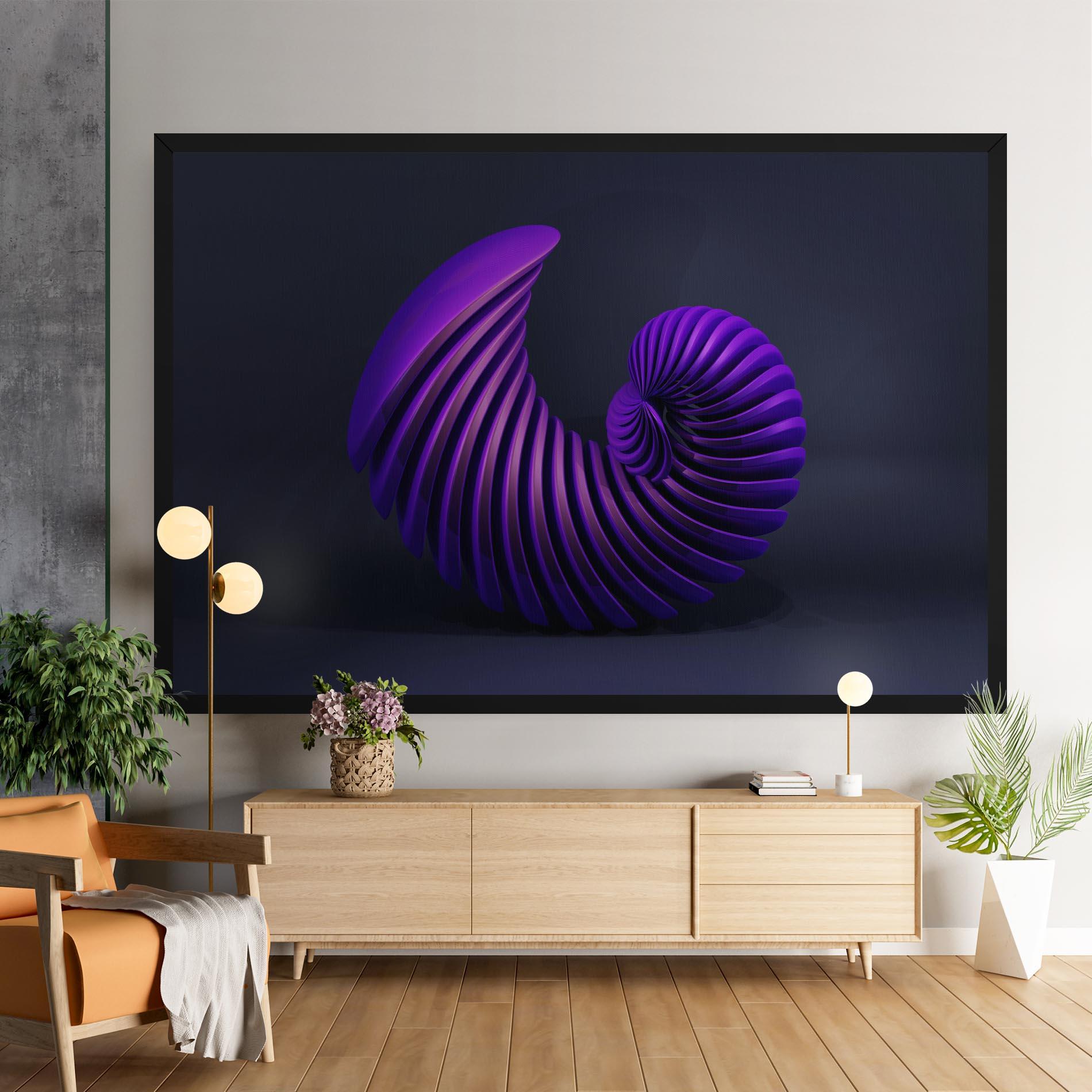 Tablou Canvas Purple Spiral mockup 9