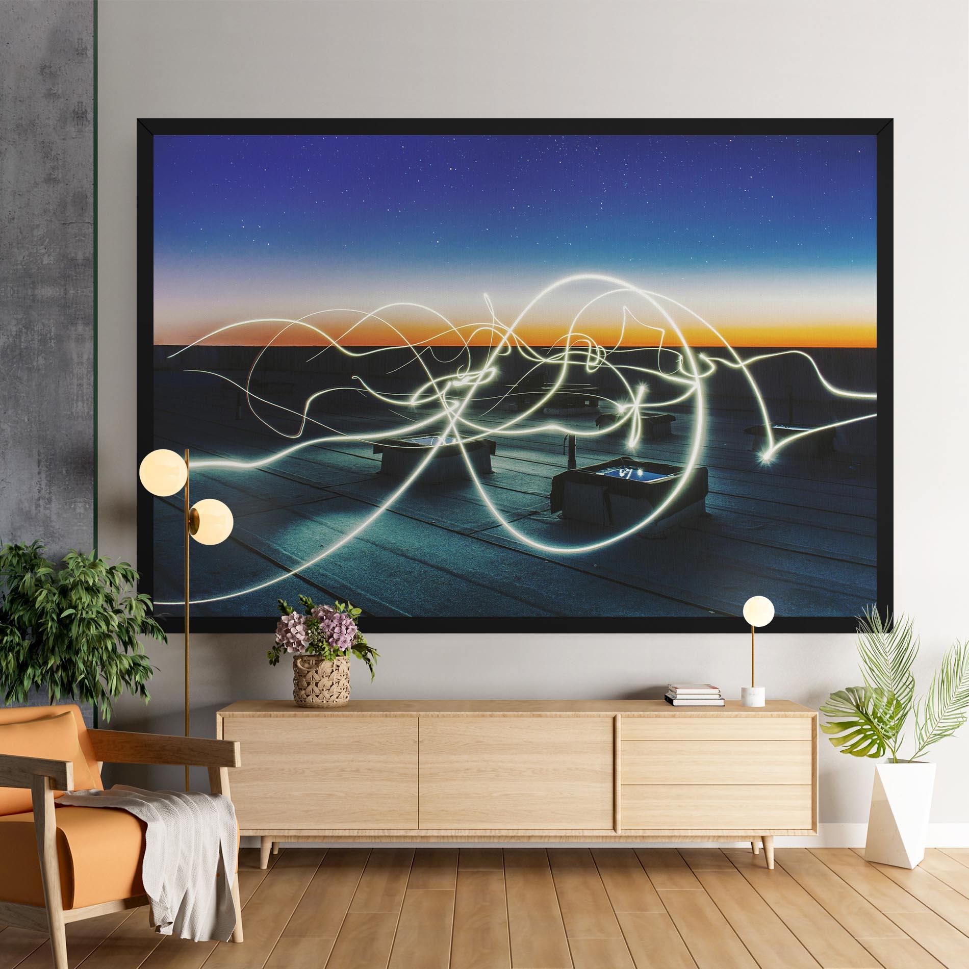 Tablou Canvas White Light Floating mockup 9