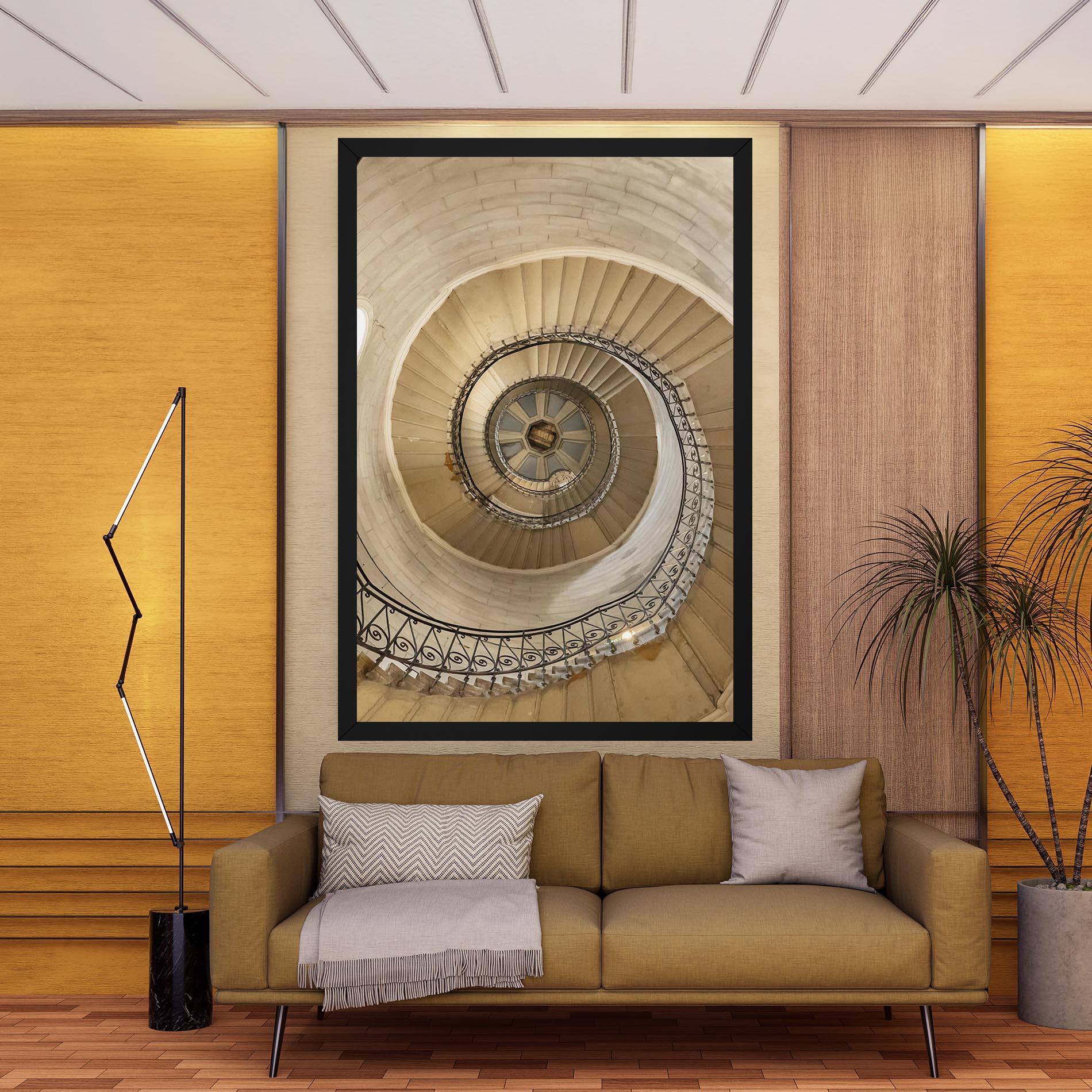 Tablou Canvas Cream Down Stairs mockup 9