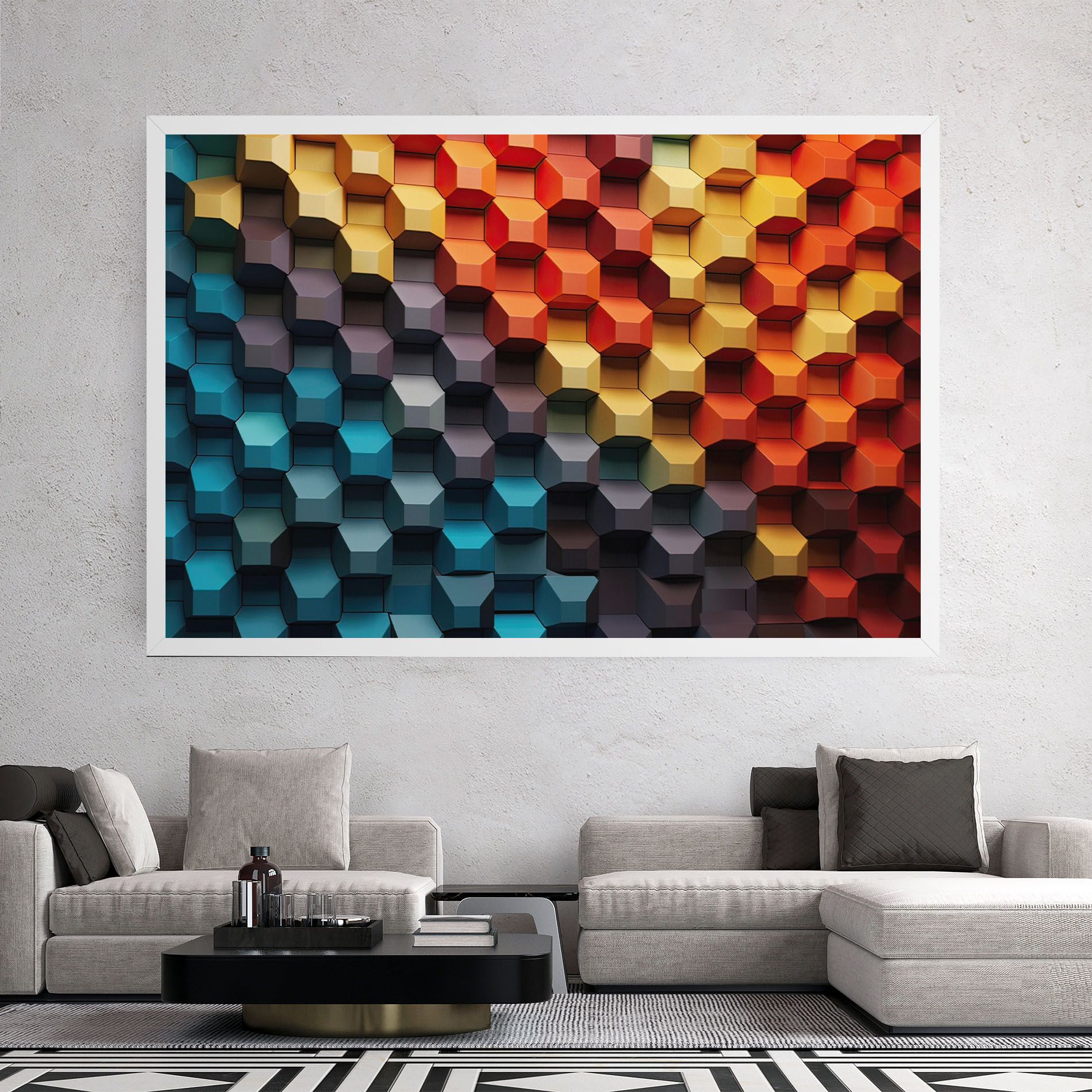 3d Sqare Mix mockup 2