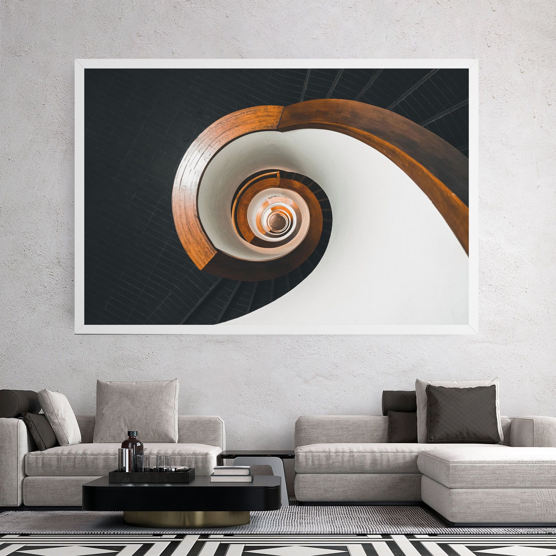 Black Spiral Stairs mockup 2