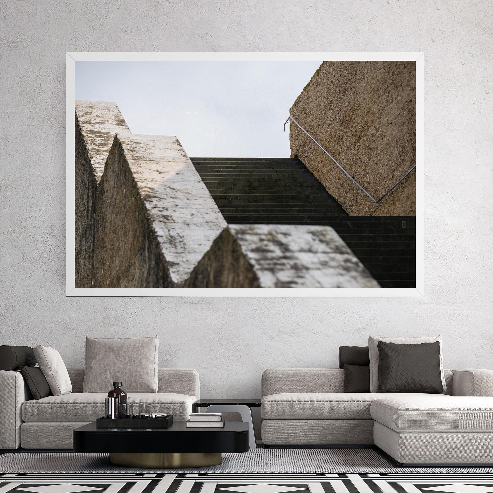 Tablou Canvas Black Stairs mockup 2