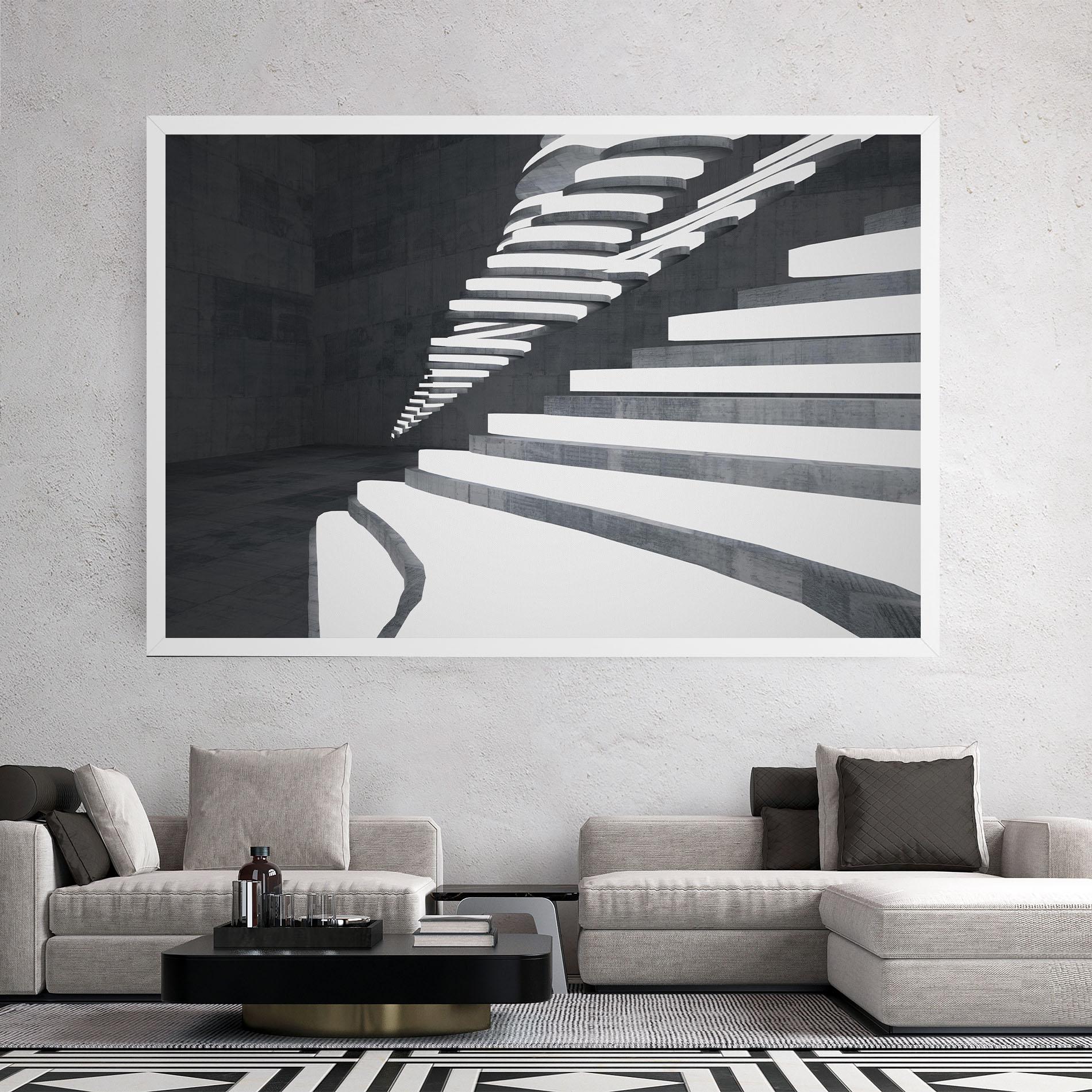 Tablou Canvas Concrete Architecture mockup 2