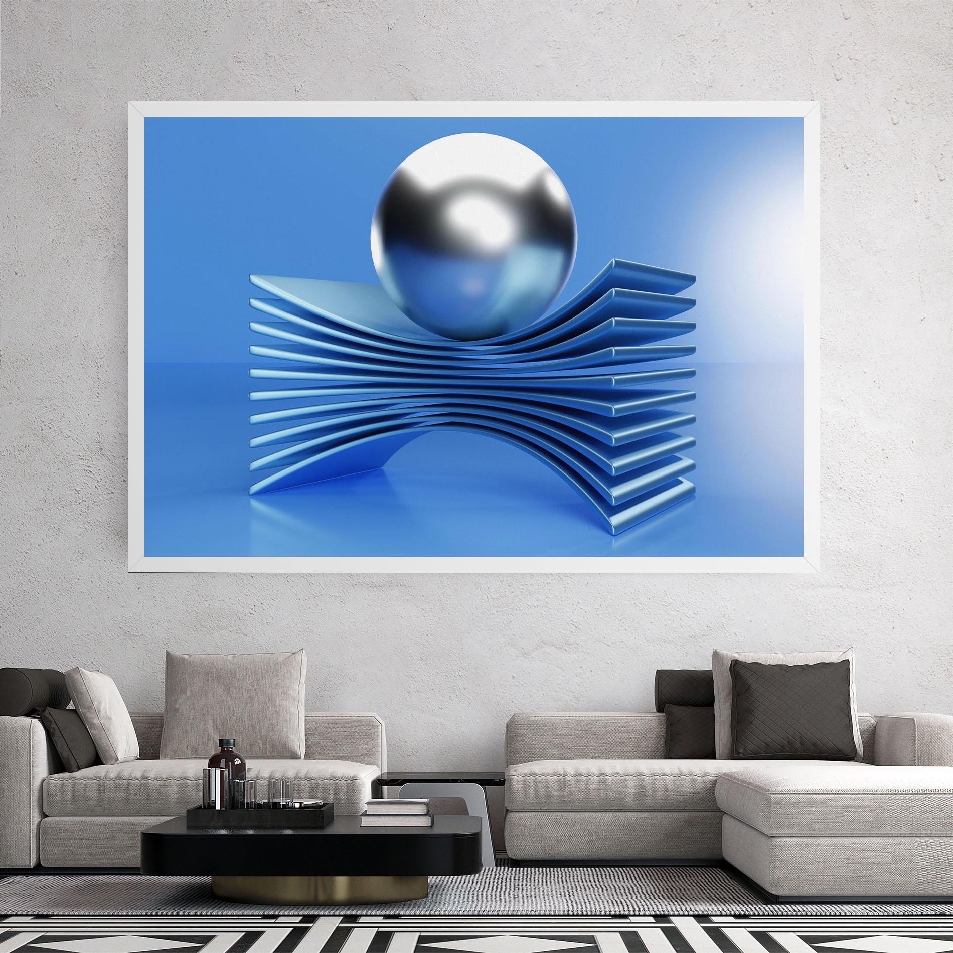 Tablou Canvas Silver Ball mockup 2
