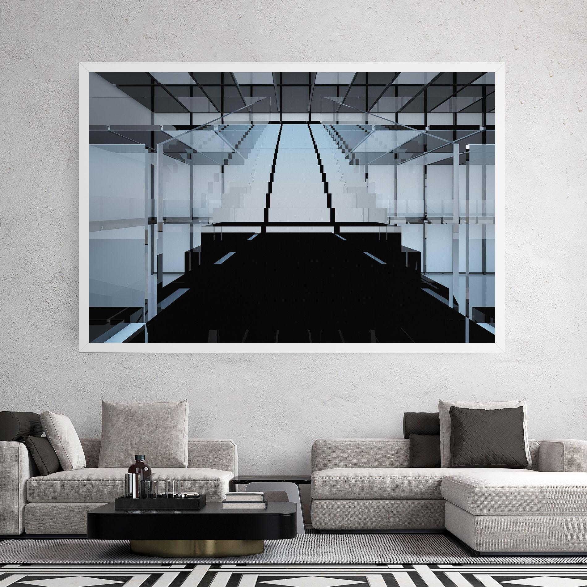 Tablou Canvas Space With Window mockup 2