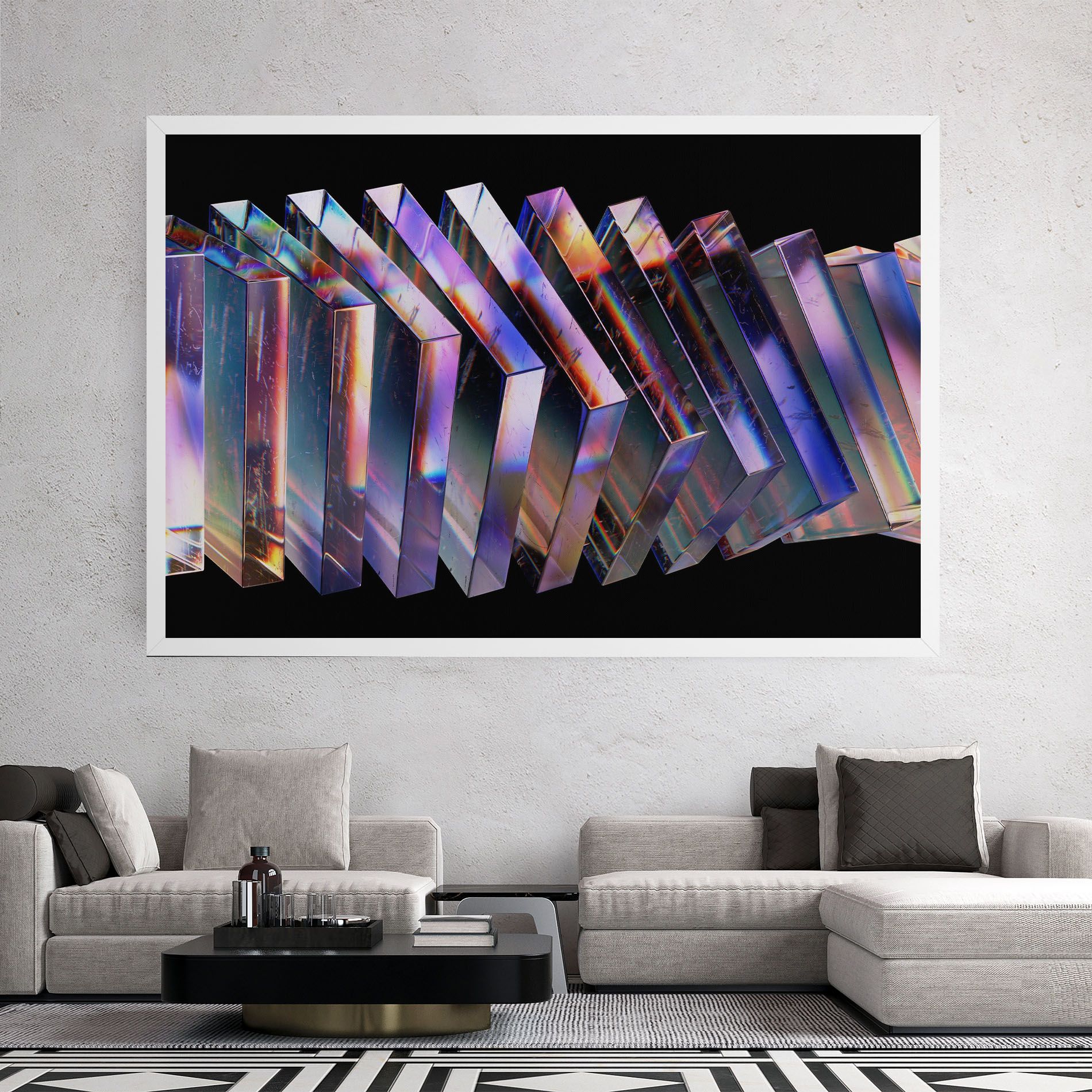 Square Glass Floating mockup 2