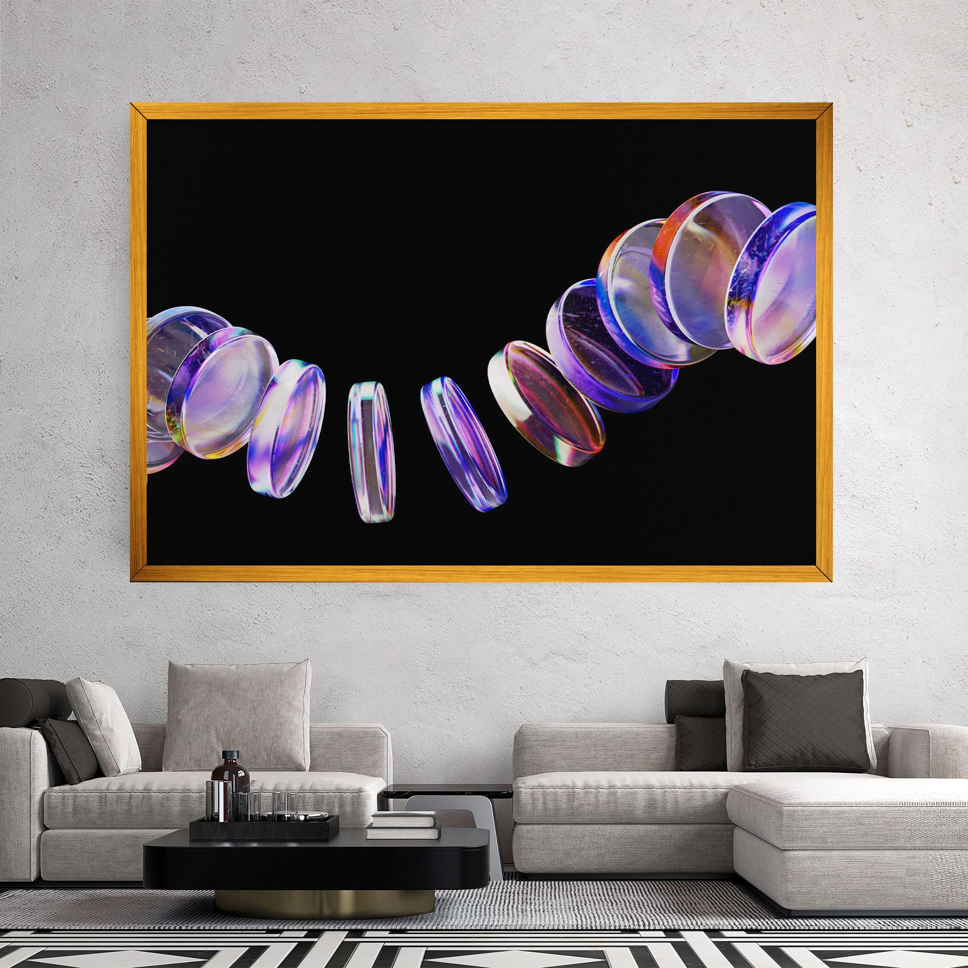 Tablou Canvas Circle Glass Floating mockup 2