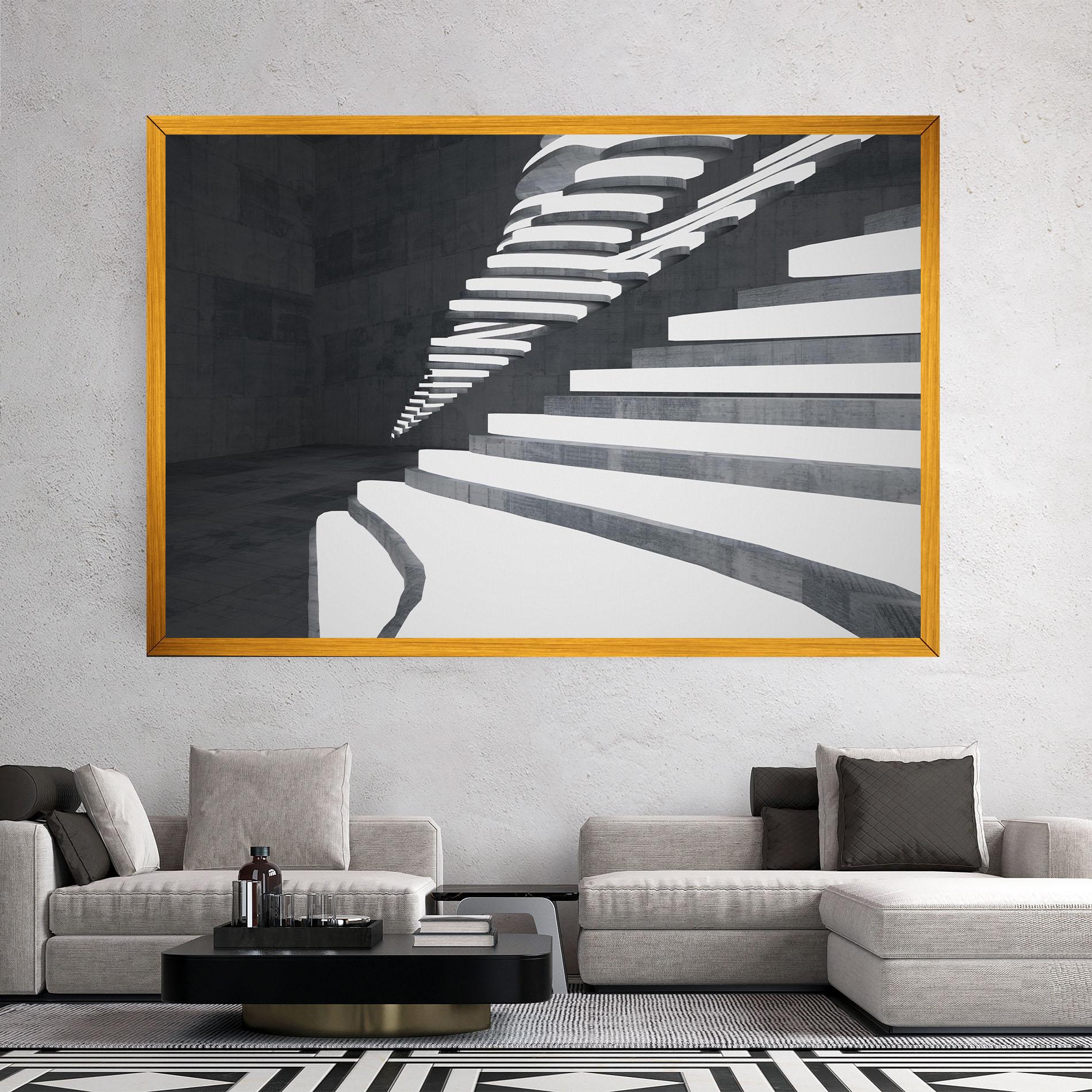 Tablou Canvas Concrete Architecture mockup 2