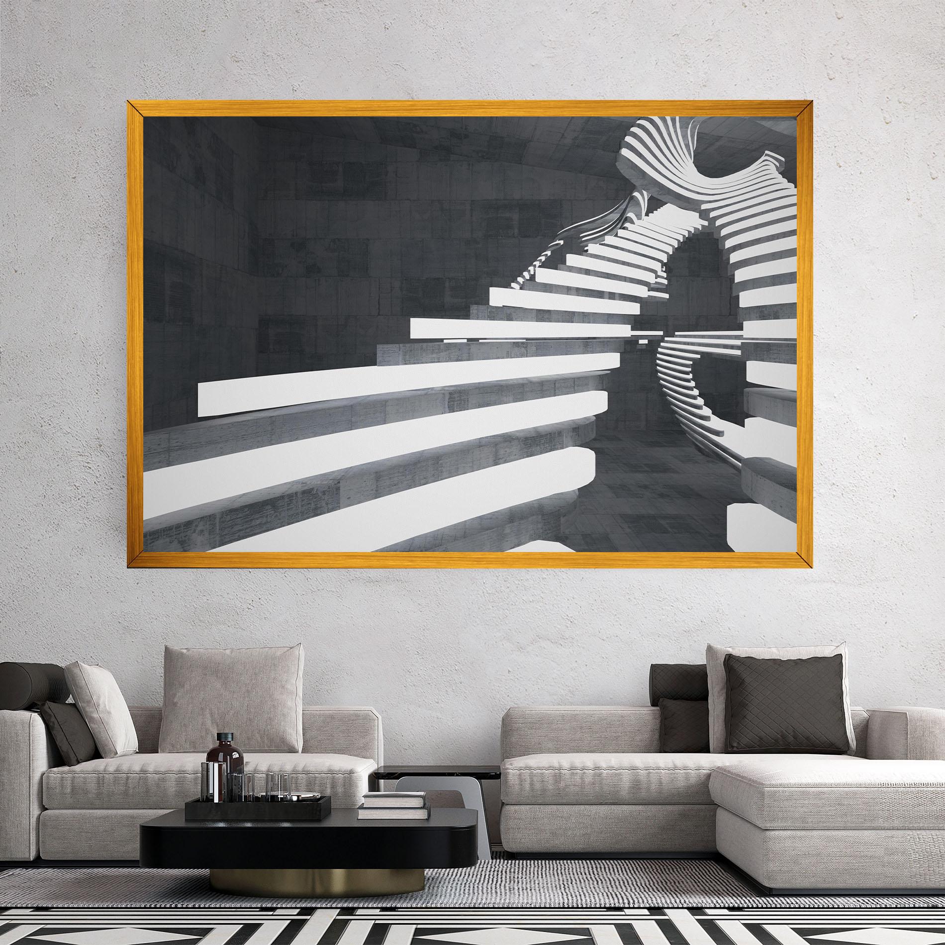 Tablou Canvas Concrete Room mockup 2