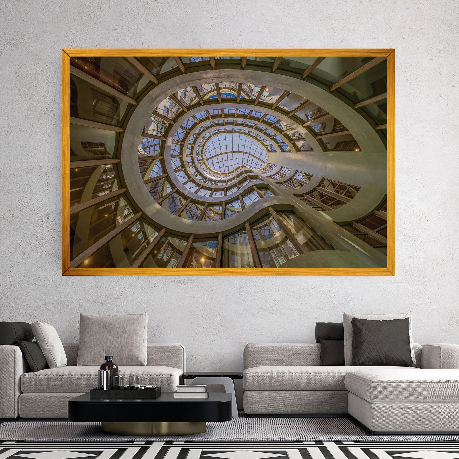 Tablou Canvas Glass Building mockup 2