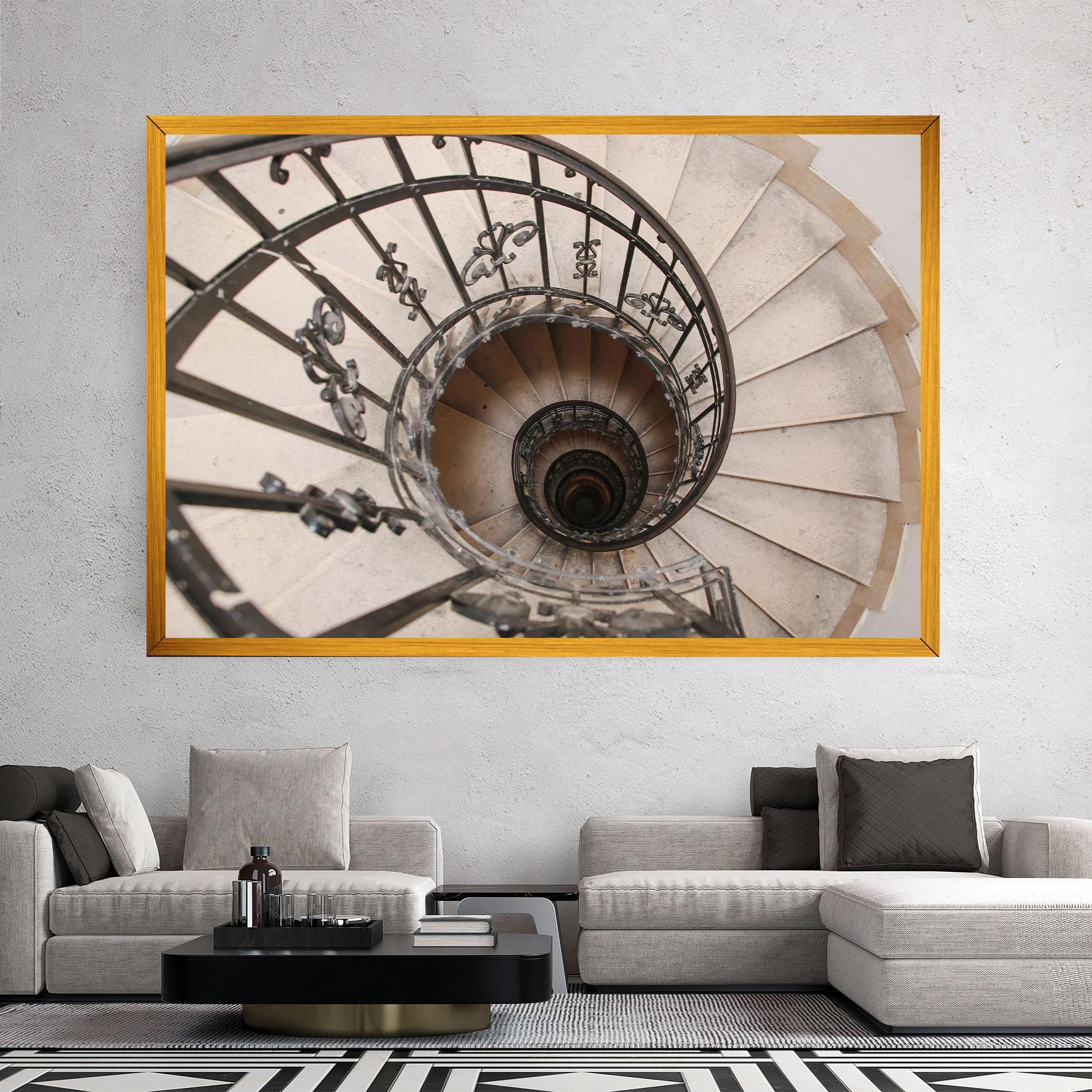 Tablou Canvas Old House Stairs mockup 2