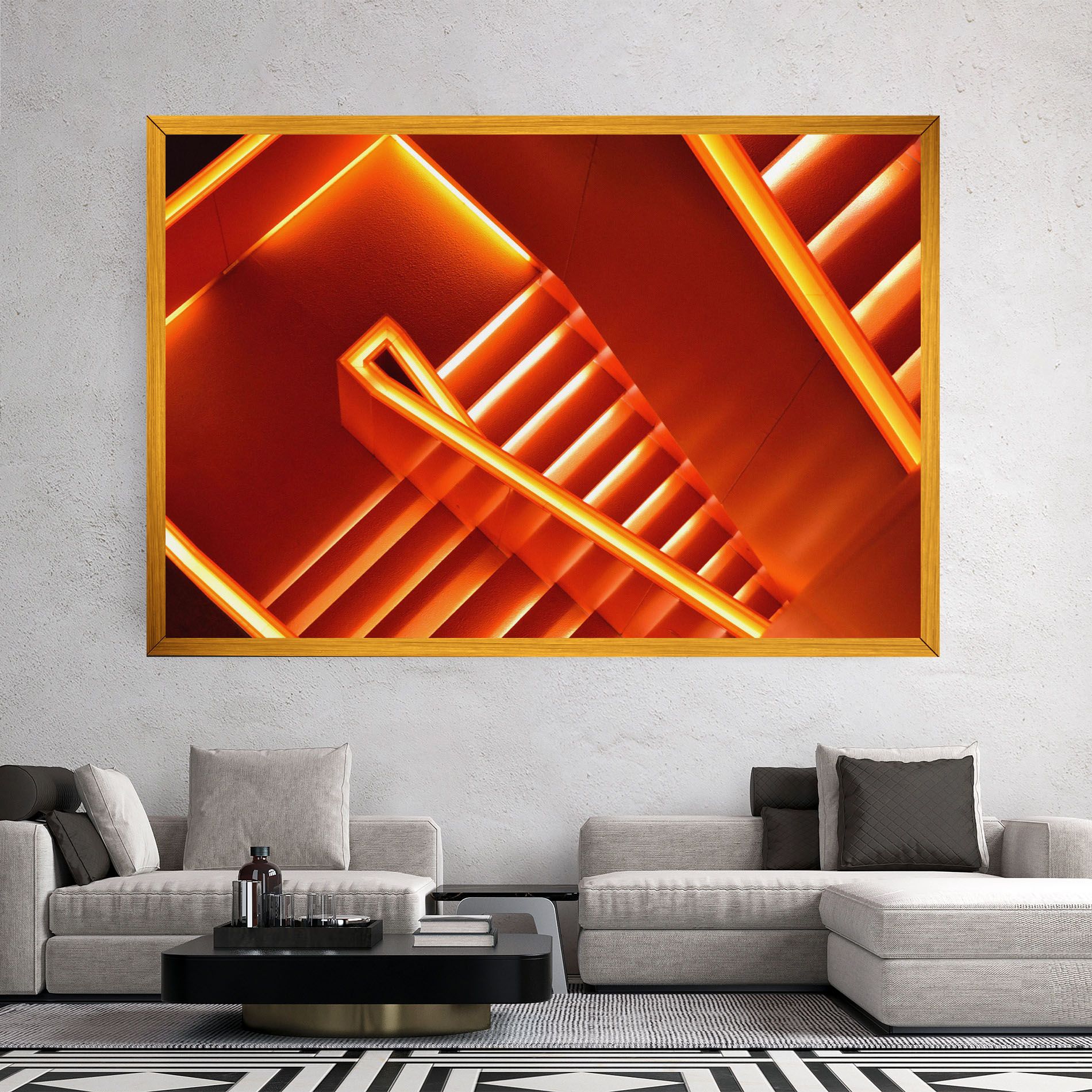 Orange Stairs mockup 2