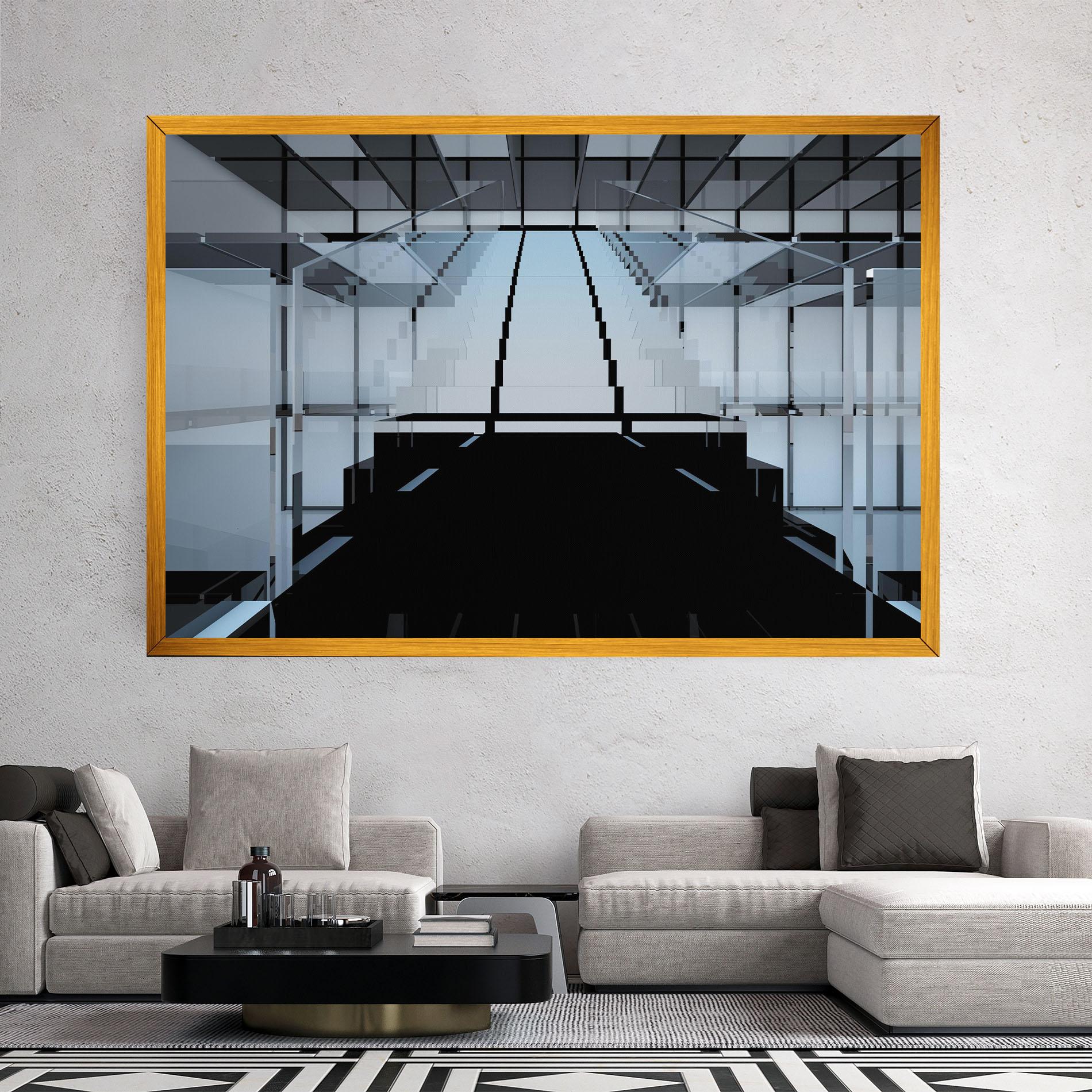 Tablou Canvas Space With Window mockup 2