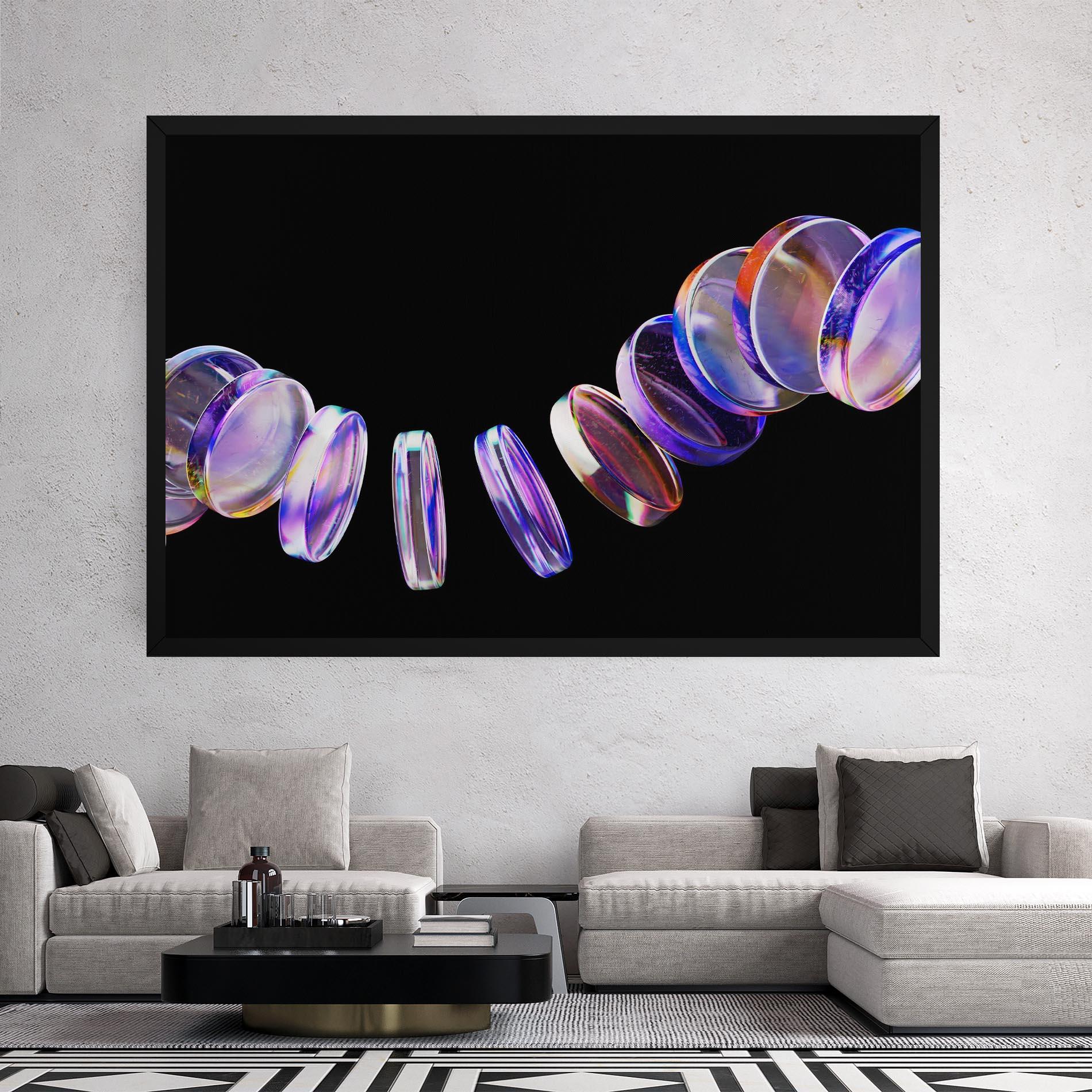 Tablou Canvas Circle Glass Floating mockup 2