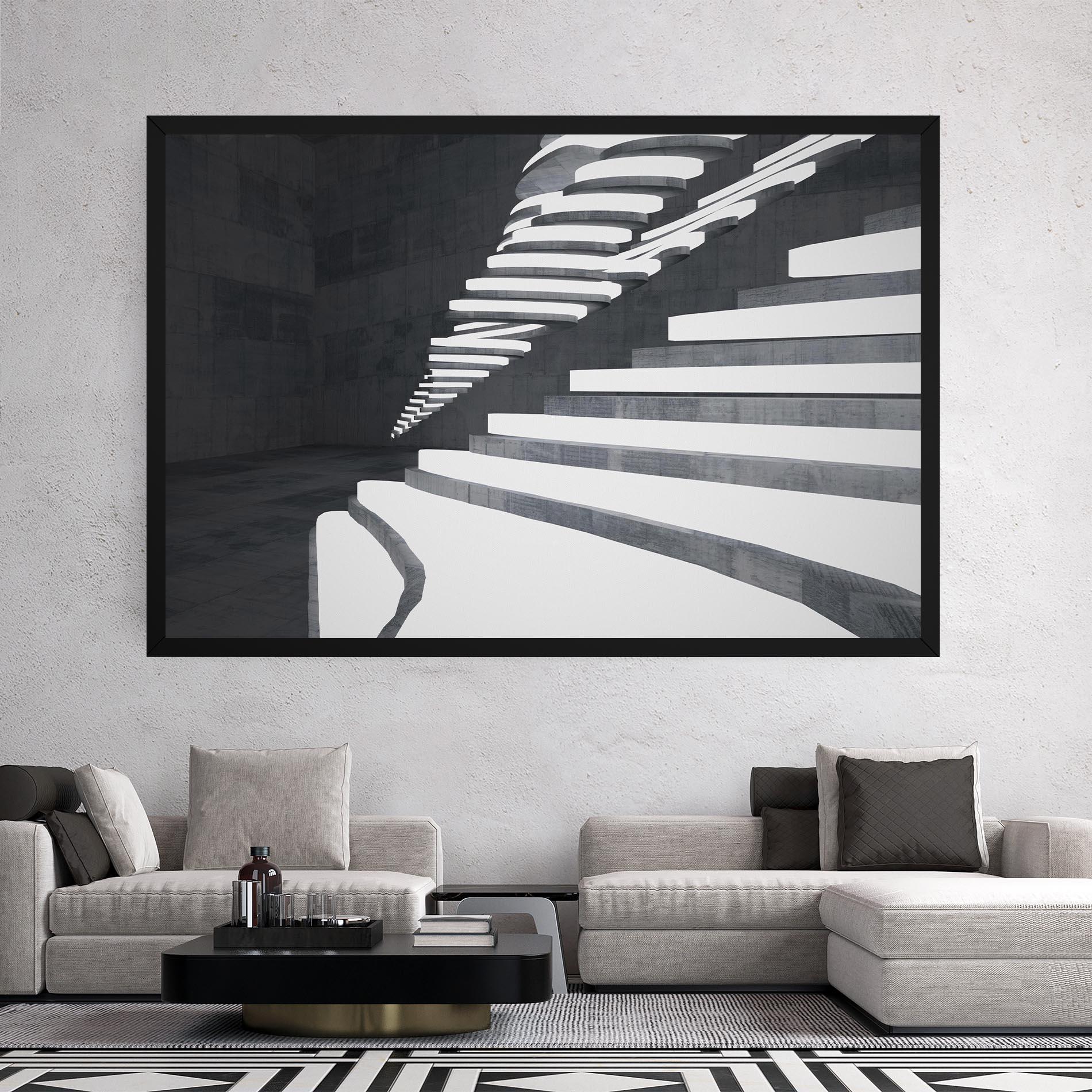 Tablou Canvas Concrete Architecture mockup 2