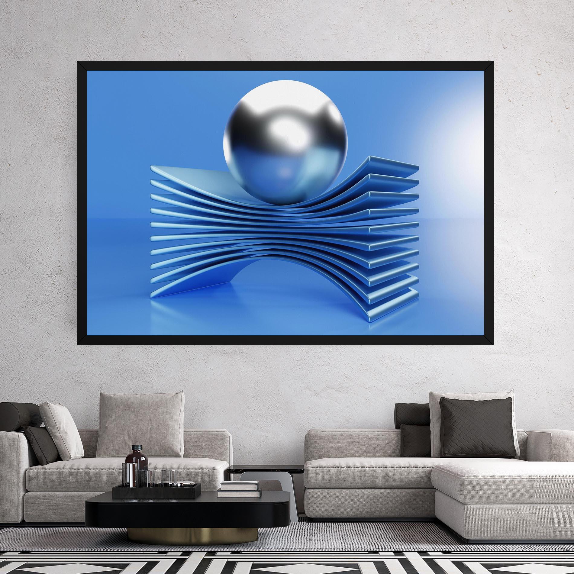 Tablou Canvas Silver Ball mockup 2