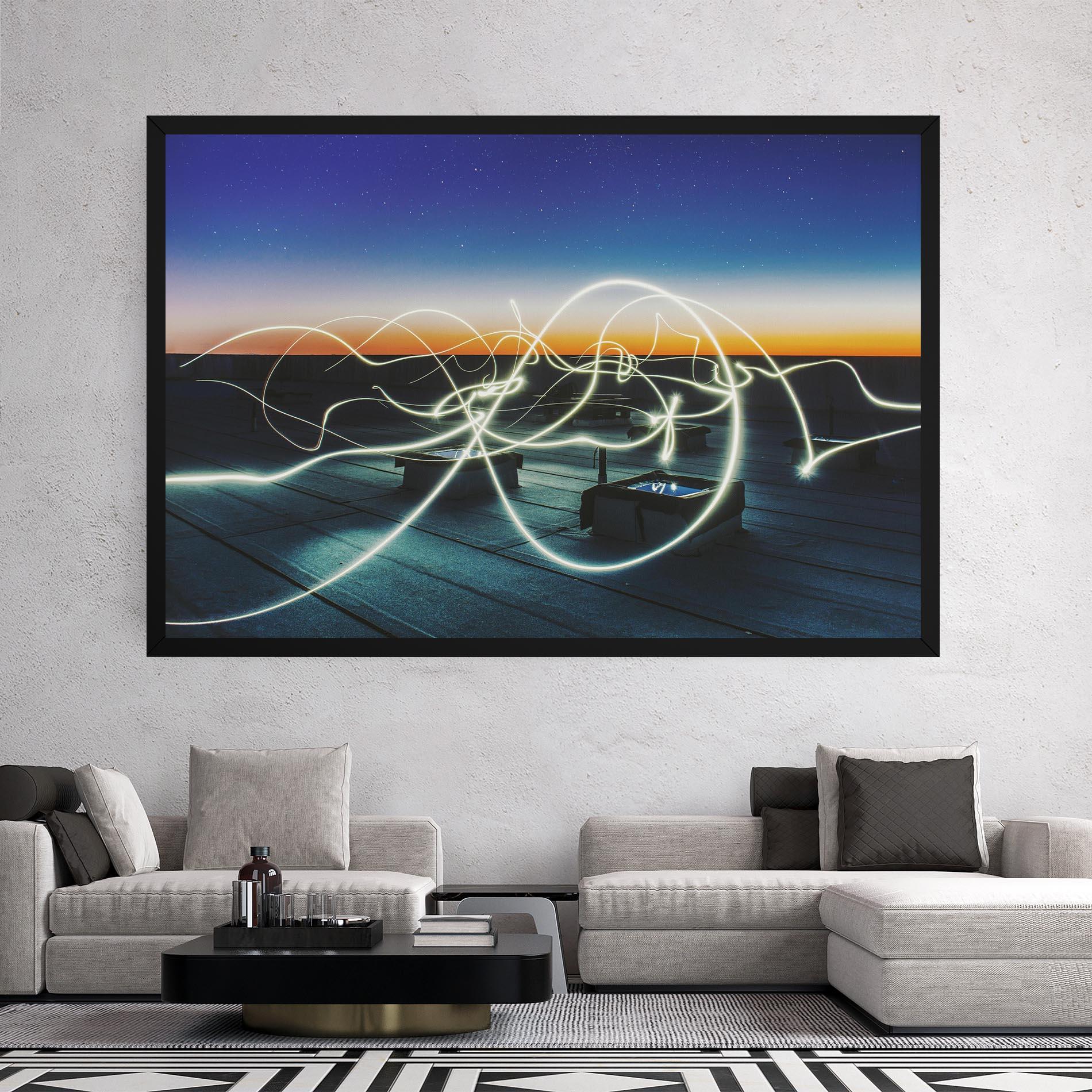 Tablou Canvas White Light Floating mockup 2