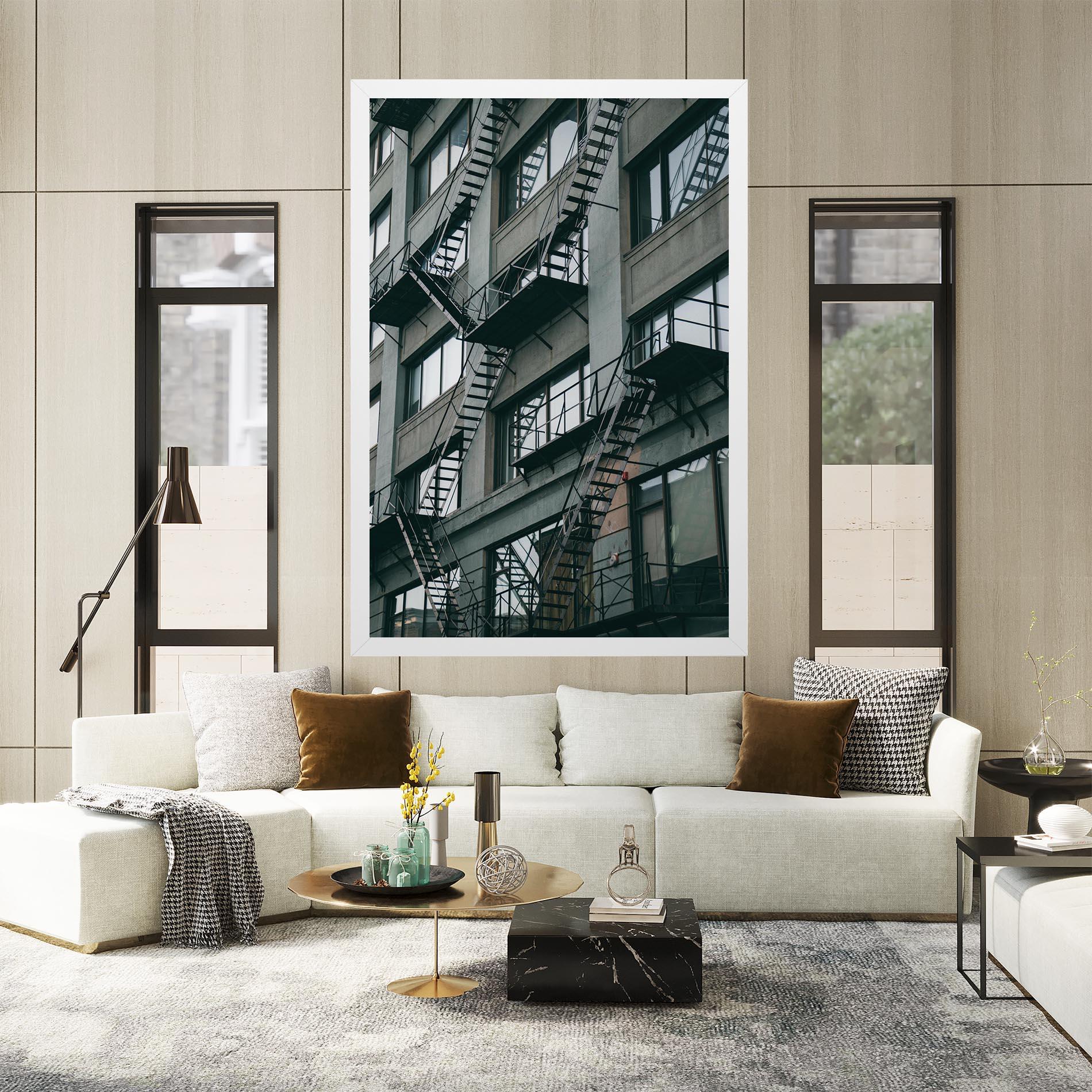 Tablou Canvas Building Stairs mockup 2