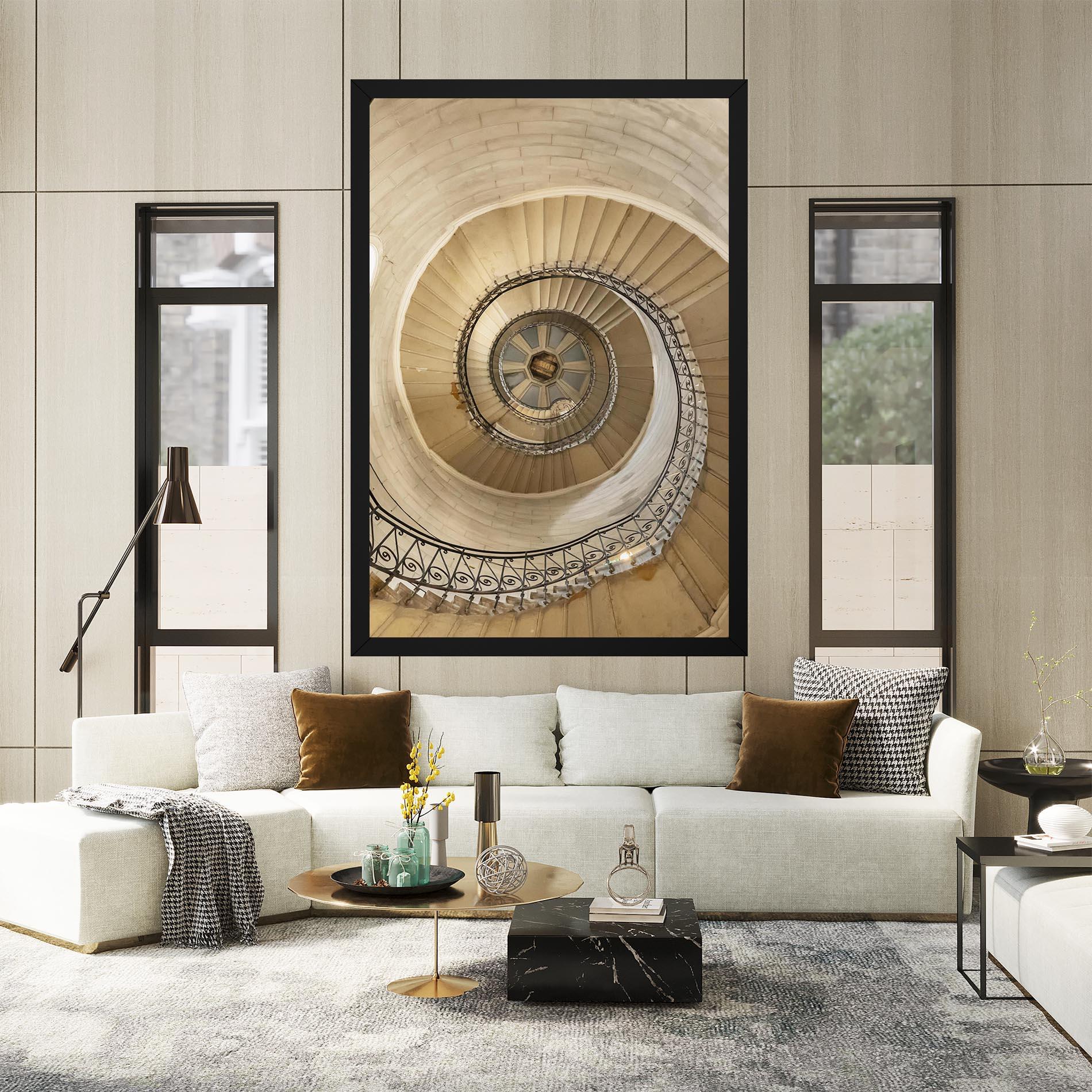 Tablou Canvas Cream Down Stairs mockup 2