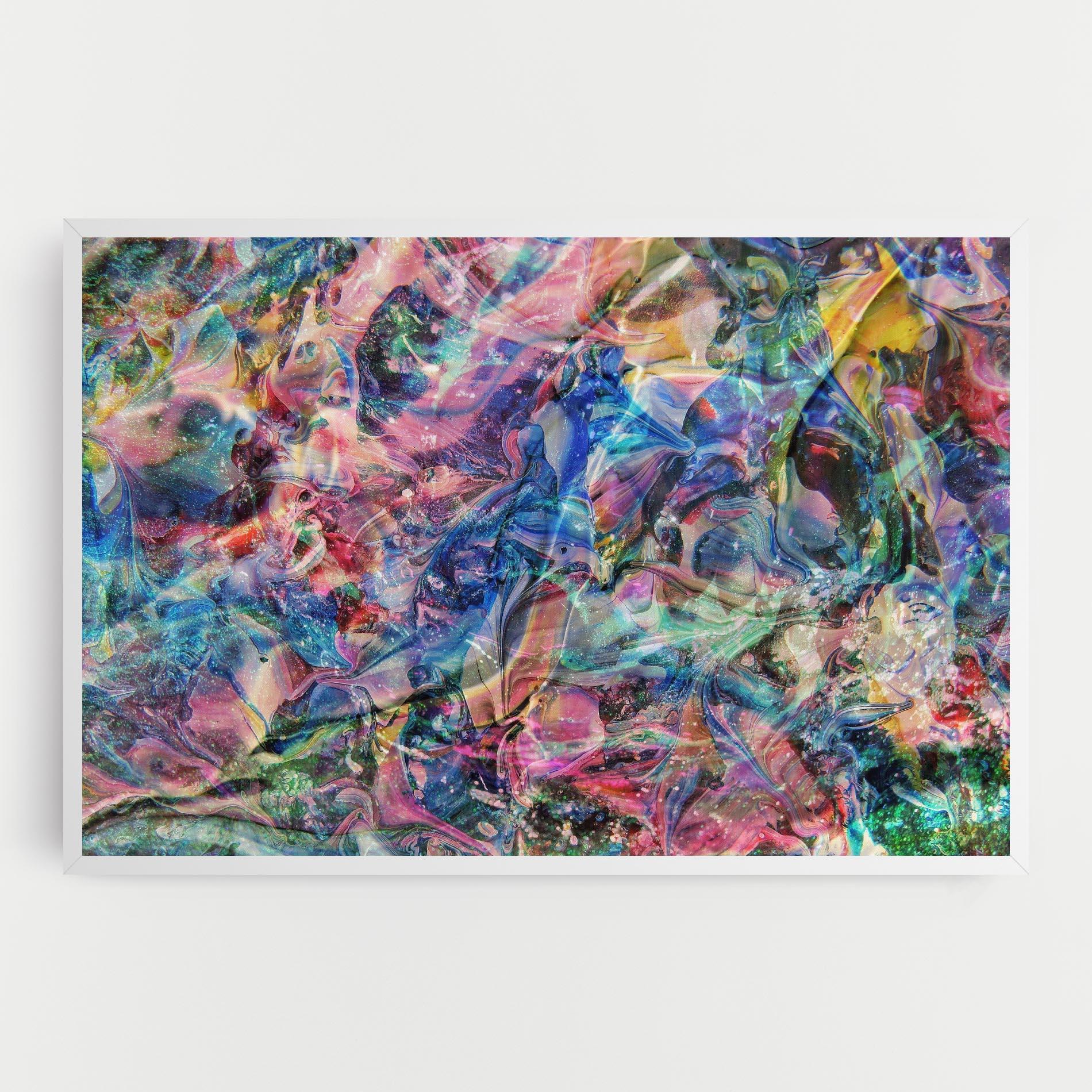 Tablou Canvas Abstract Colourful Glass mockup 0