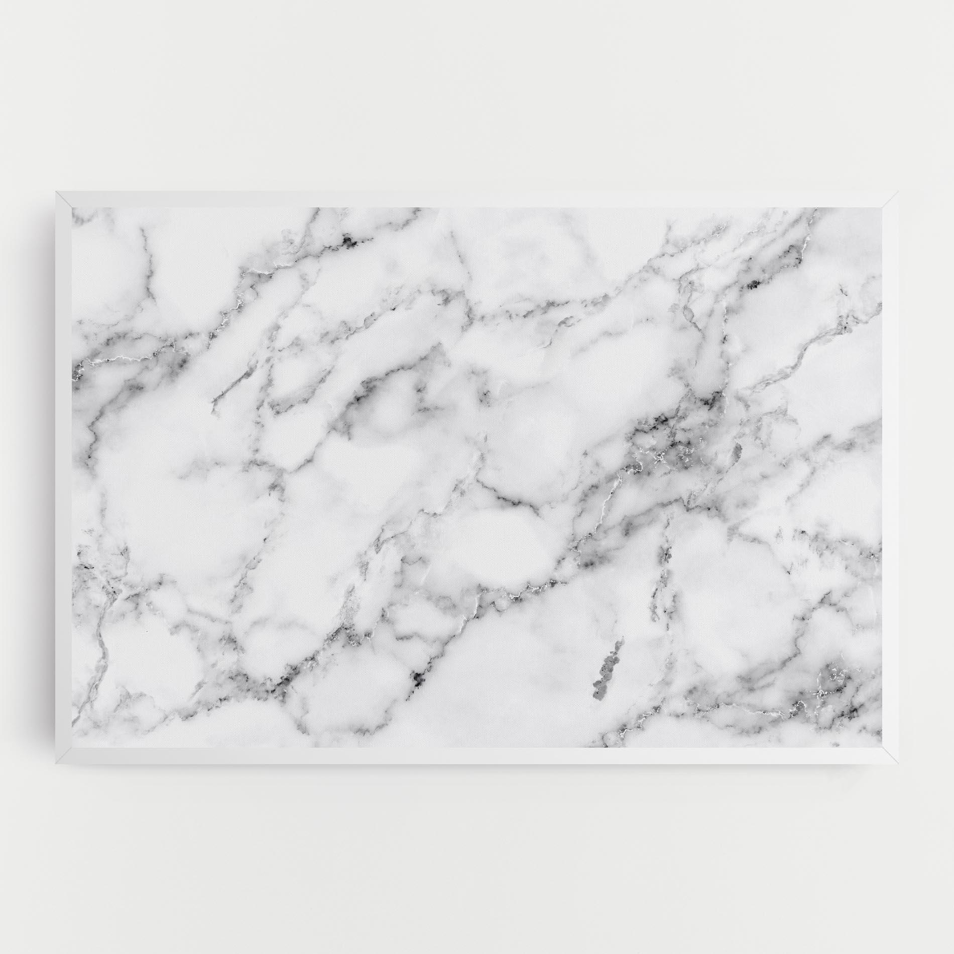 Tablou Canvas Basic White Marble mockup 0