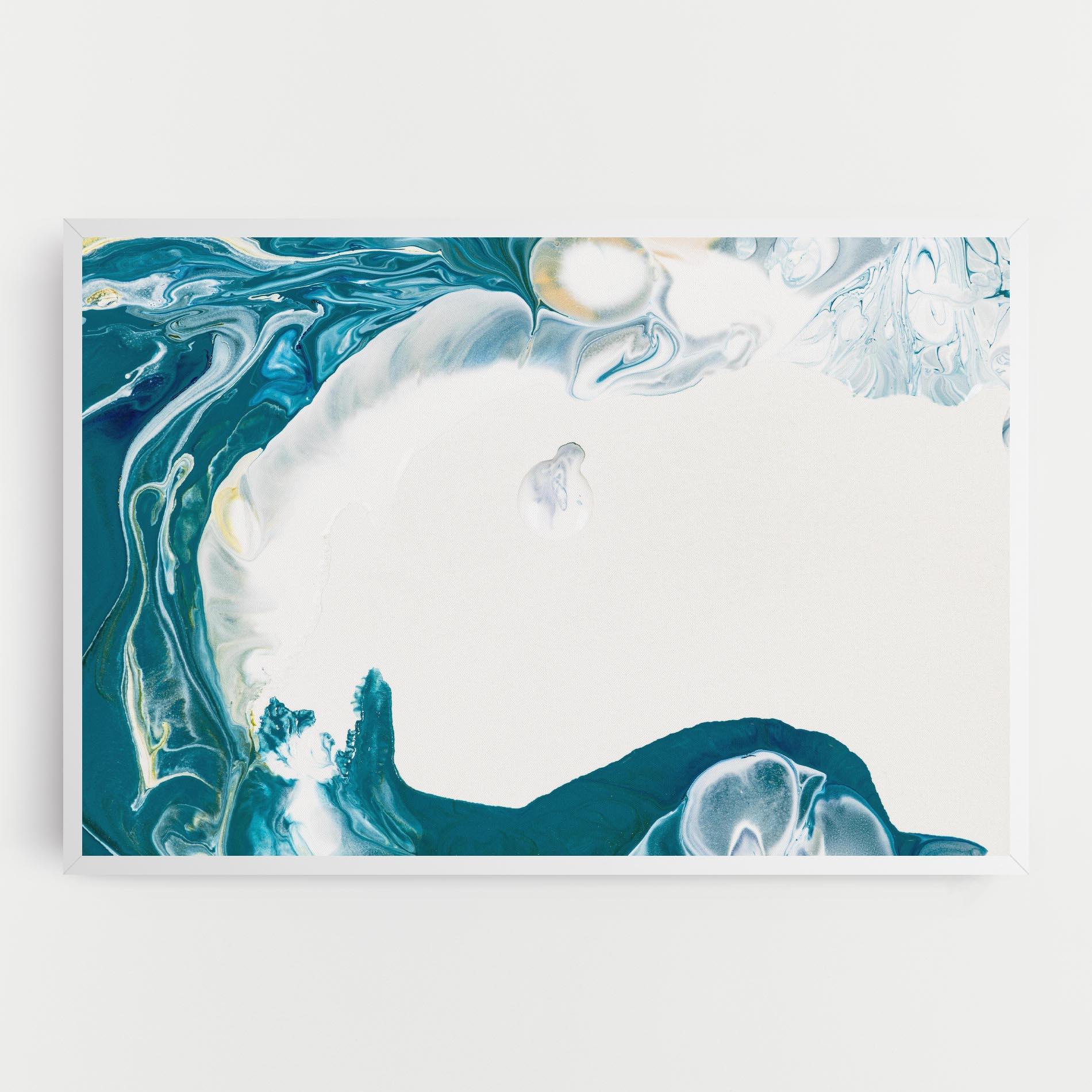Tablou Canvas Beautiful Blue Paiting mockup 0