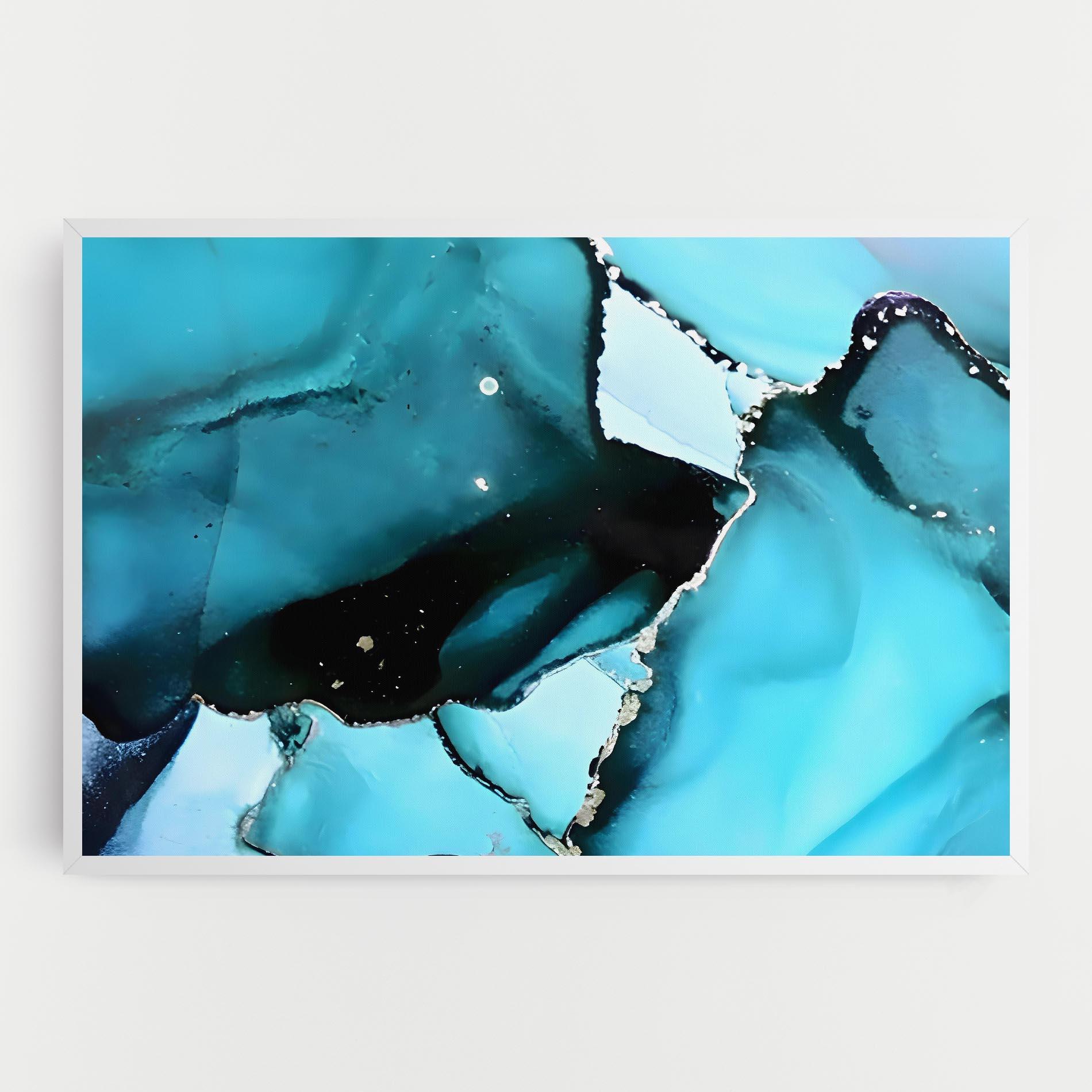 Tablou Canvas Blue Paint Marble mockup 0