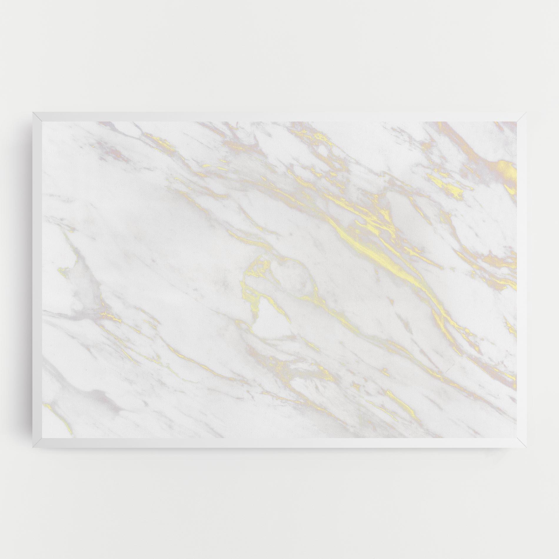 Tablou Canvas White Gold Lines mockup 0