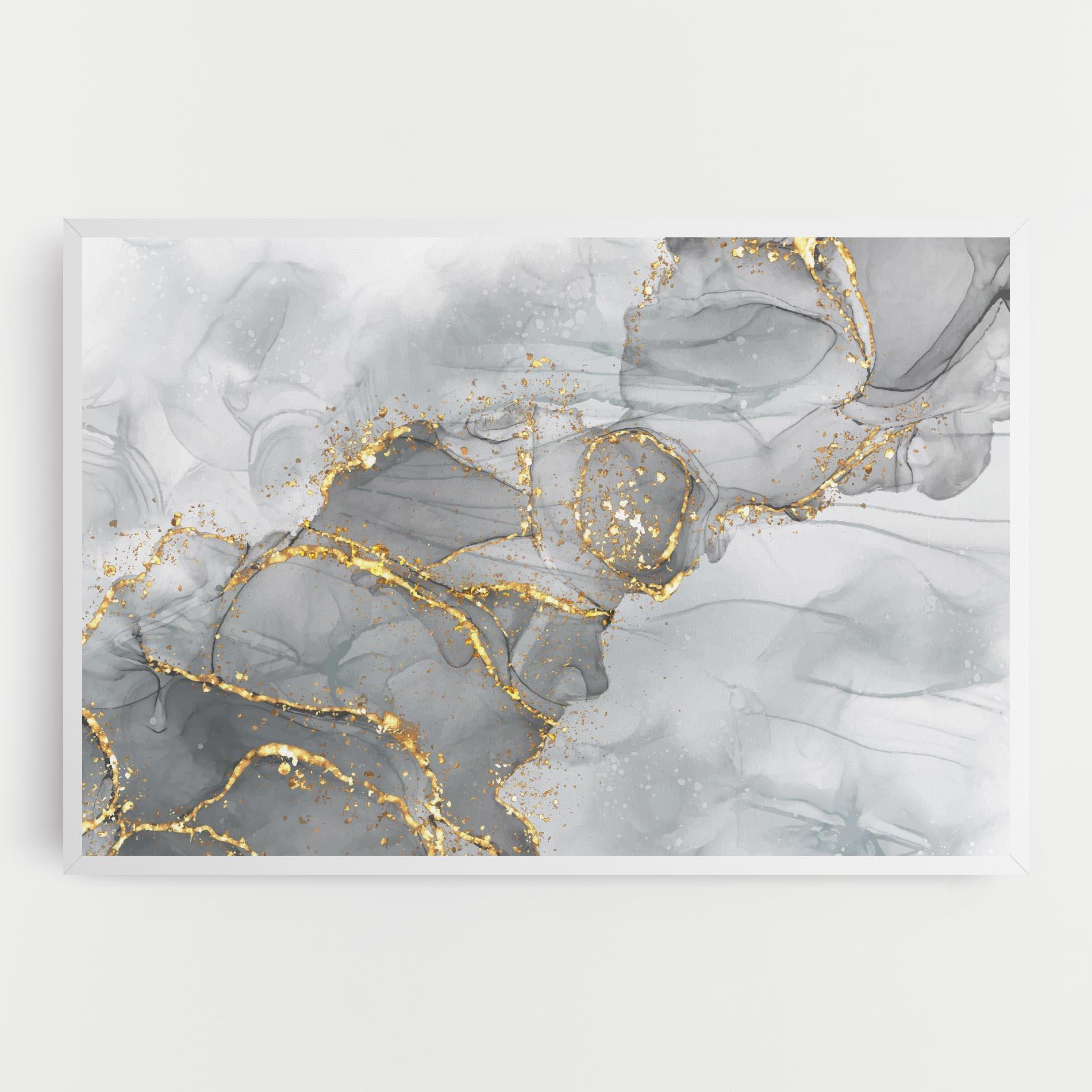 Tablou Canvas White Ink Marble mockup 0
