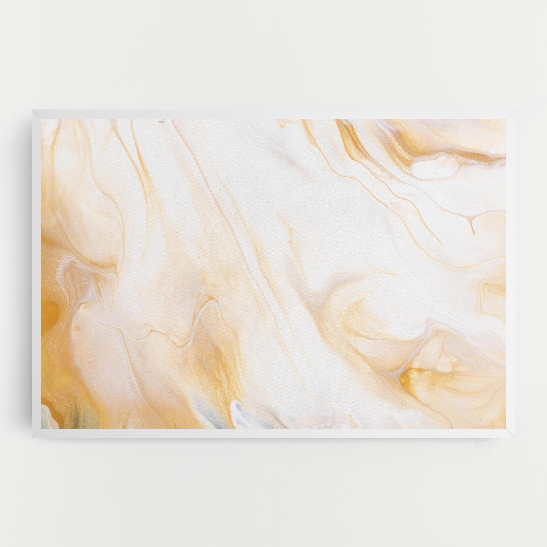 Tablou Canvas White Yellow Marble mockup 0