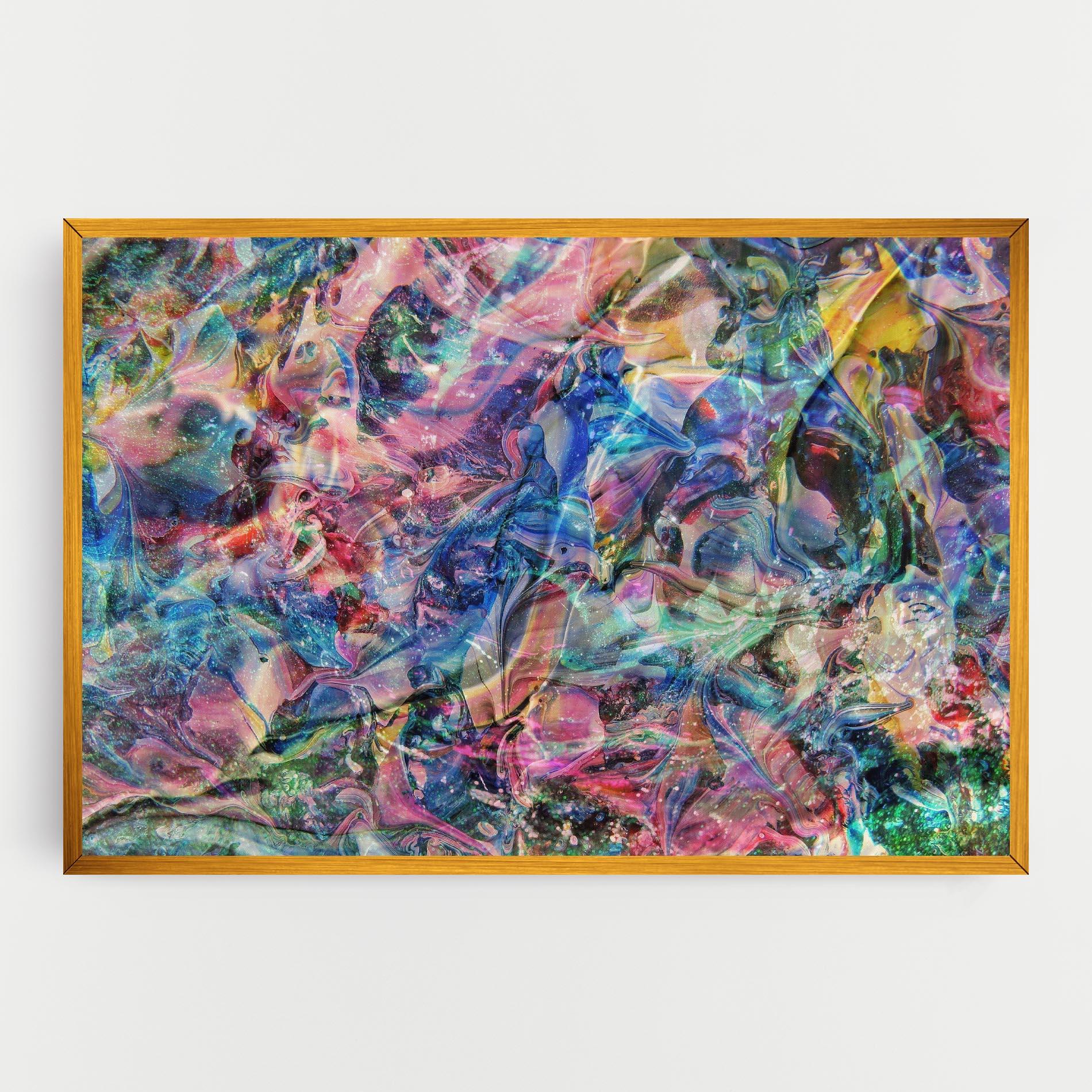 Tablou Canvas Abstract Colourful Glass mockup 0