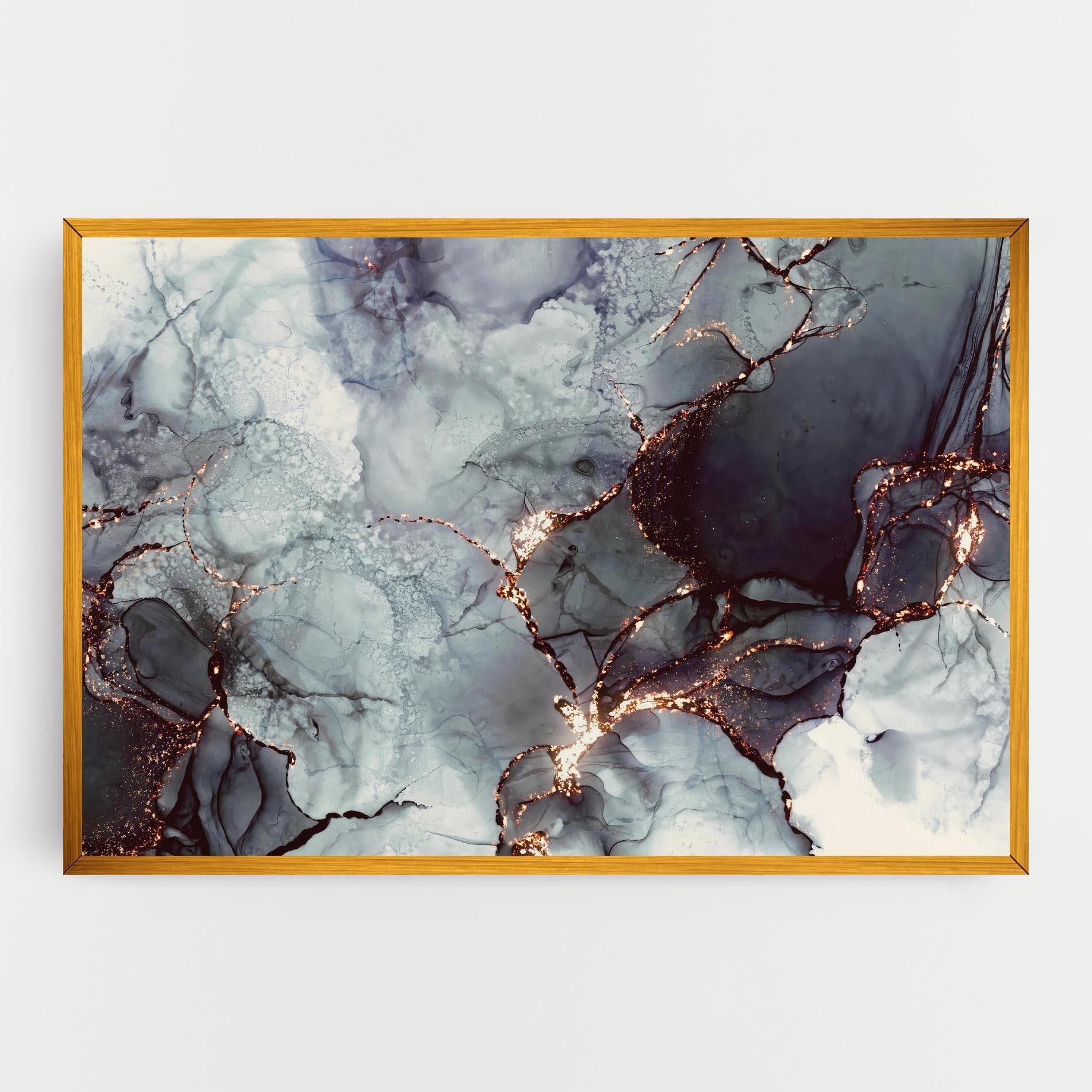 Tablou Canvas Abstract Gold Path mockup 0