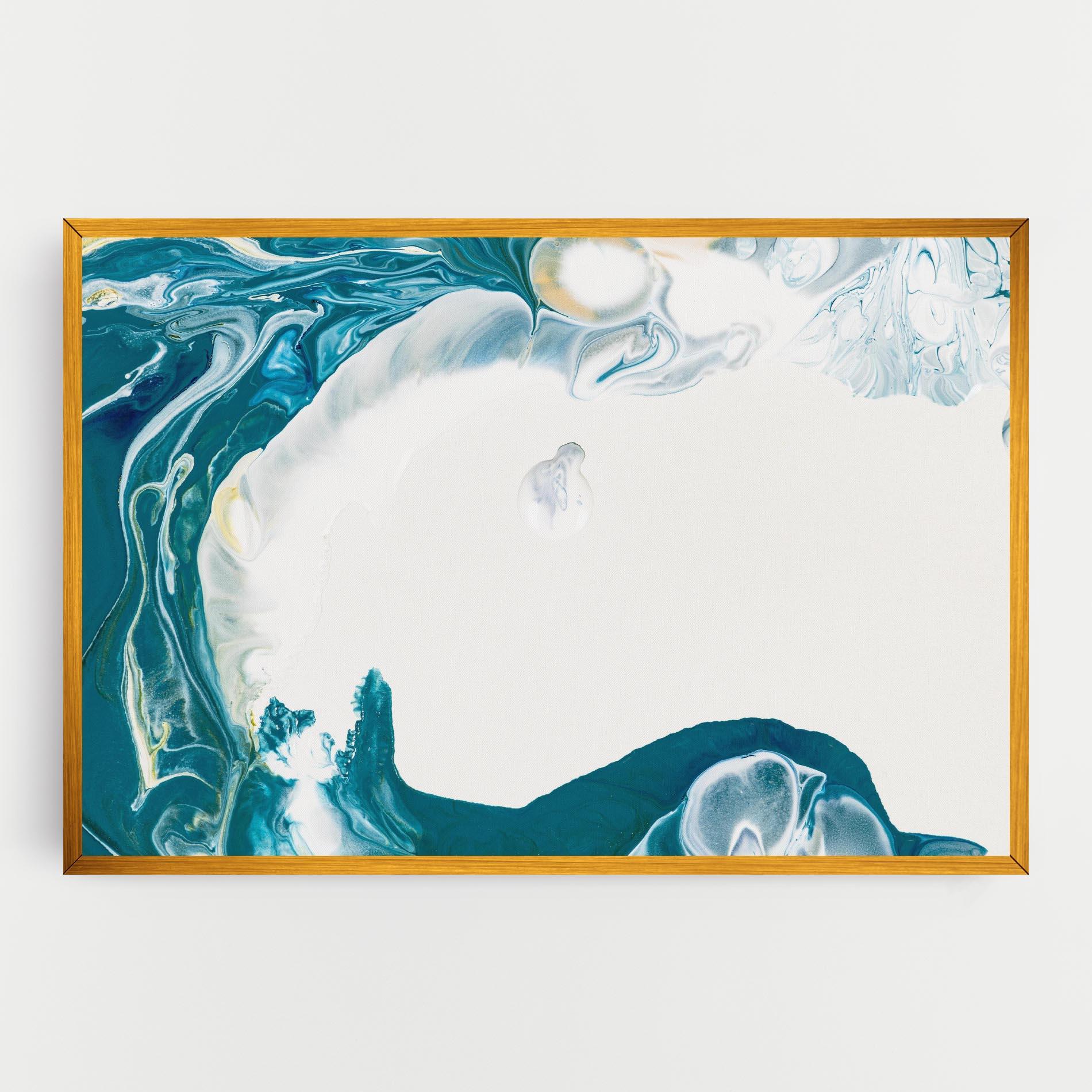 Tablou Canvas Beautiful Blue Paiting mockup 0