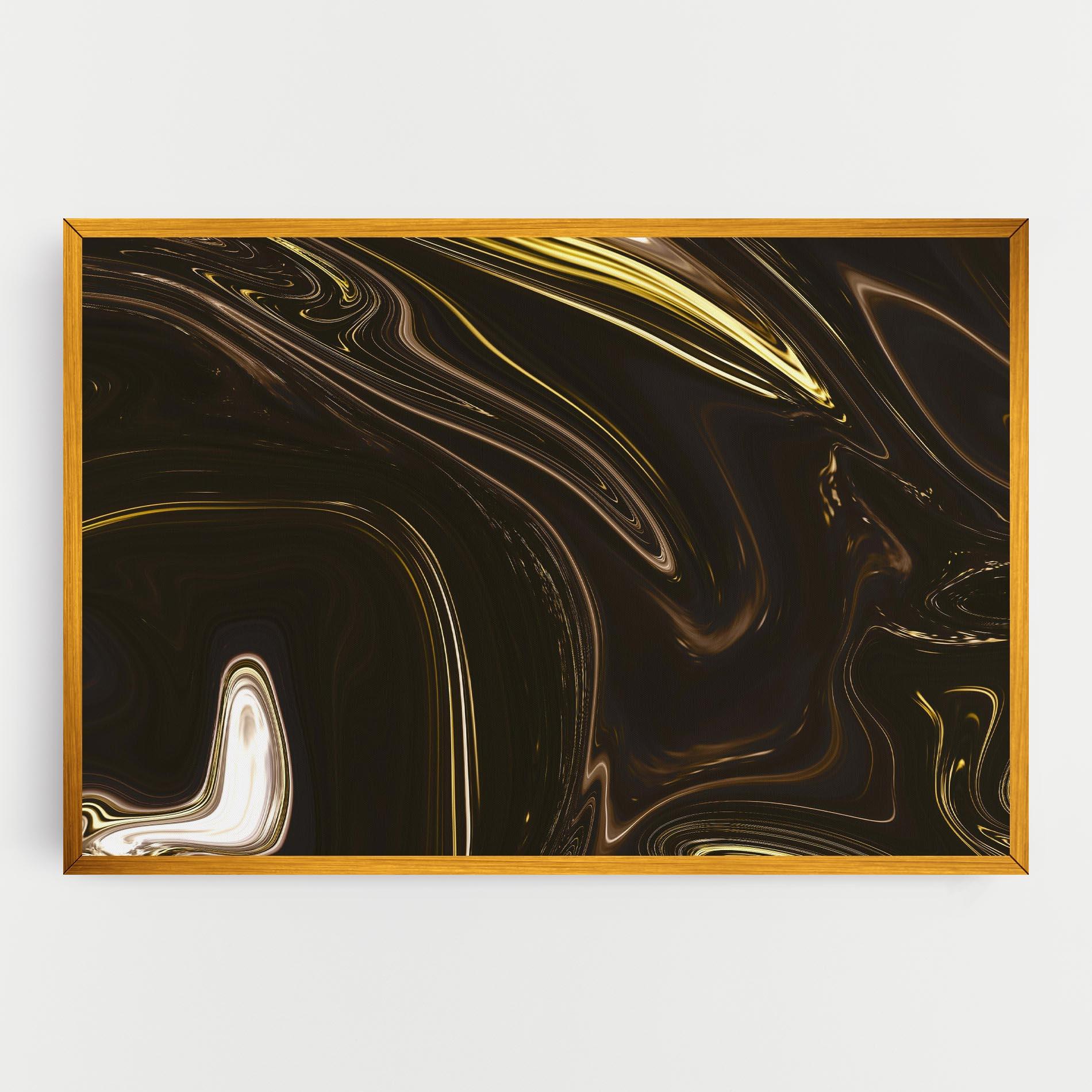 Tablou Canvas Black Gold Marble mockup 0