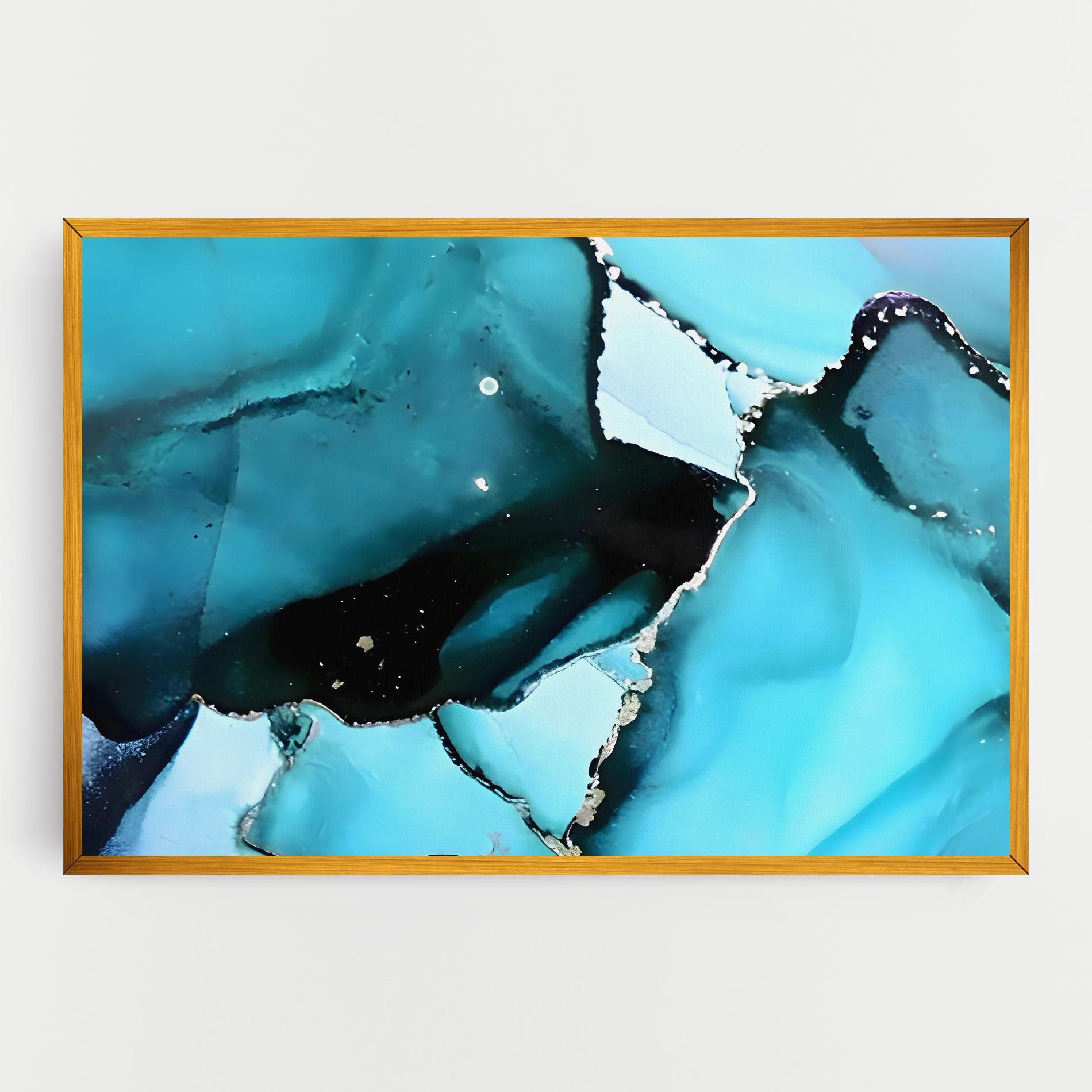 Blue Paint Marble mockup 0