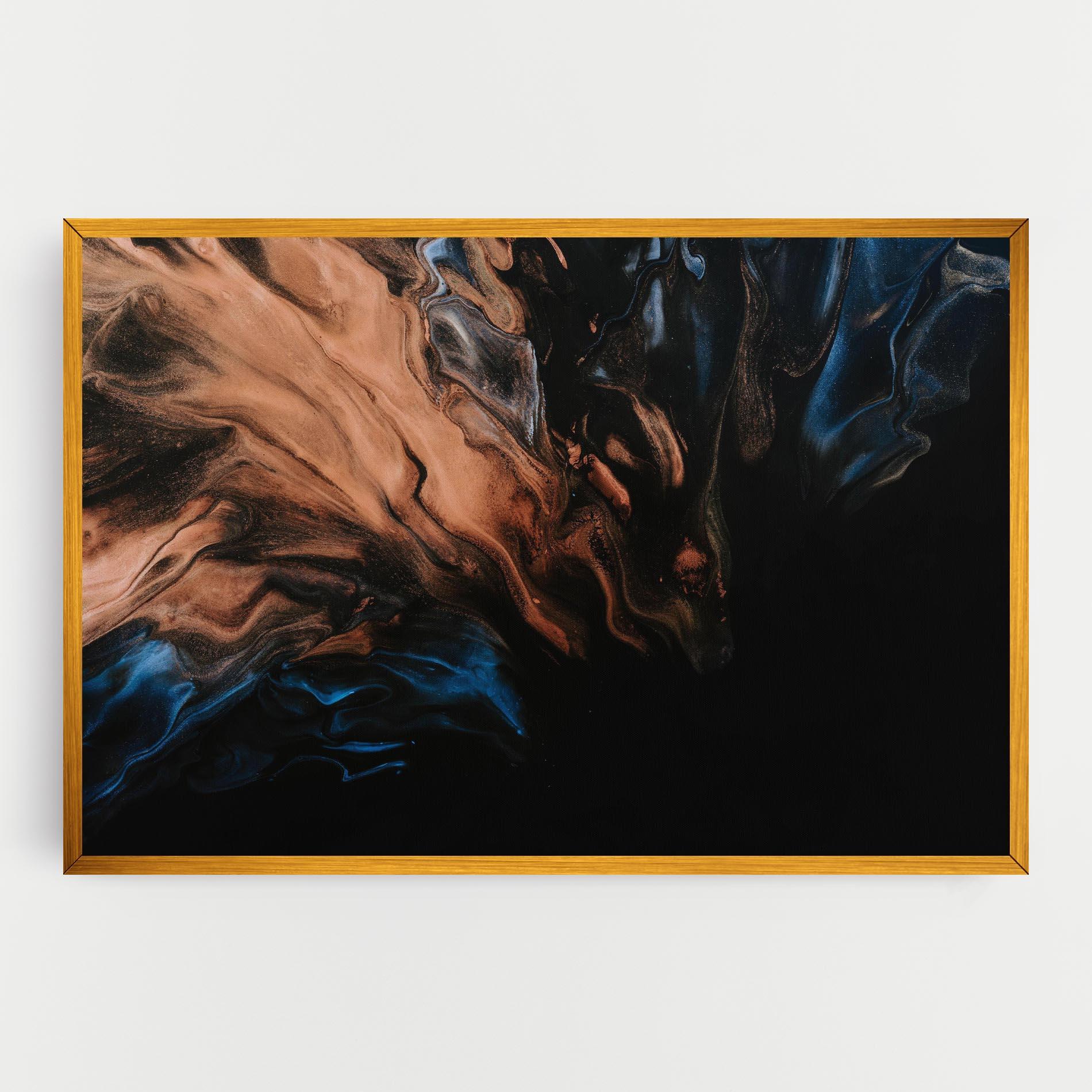 Tablou Canvas Dark Flame Abstract mockup 0