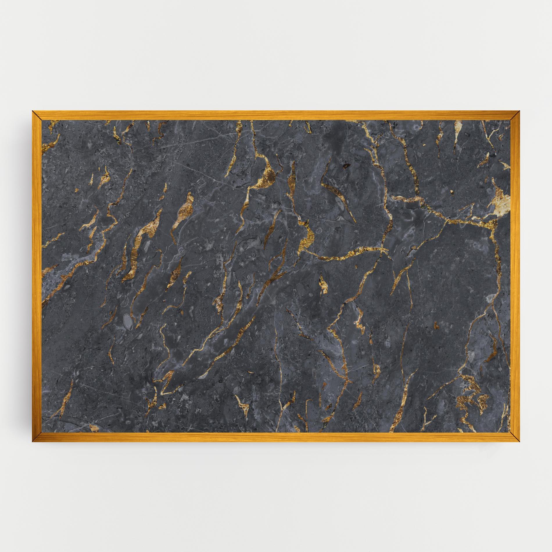Tablou Canvas Gold Grey Marble mockup 0