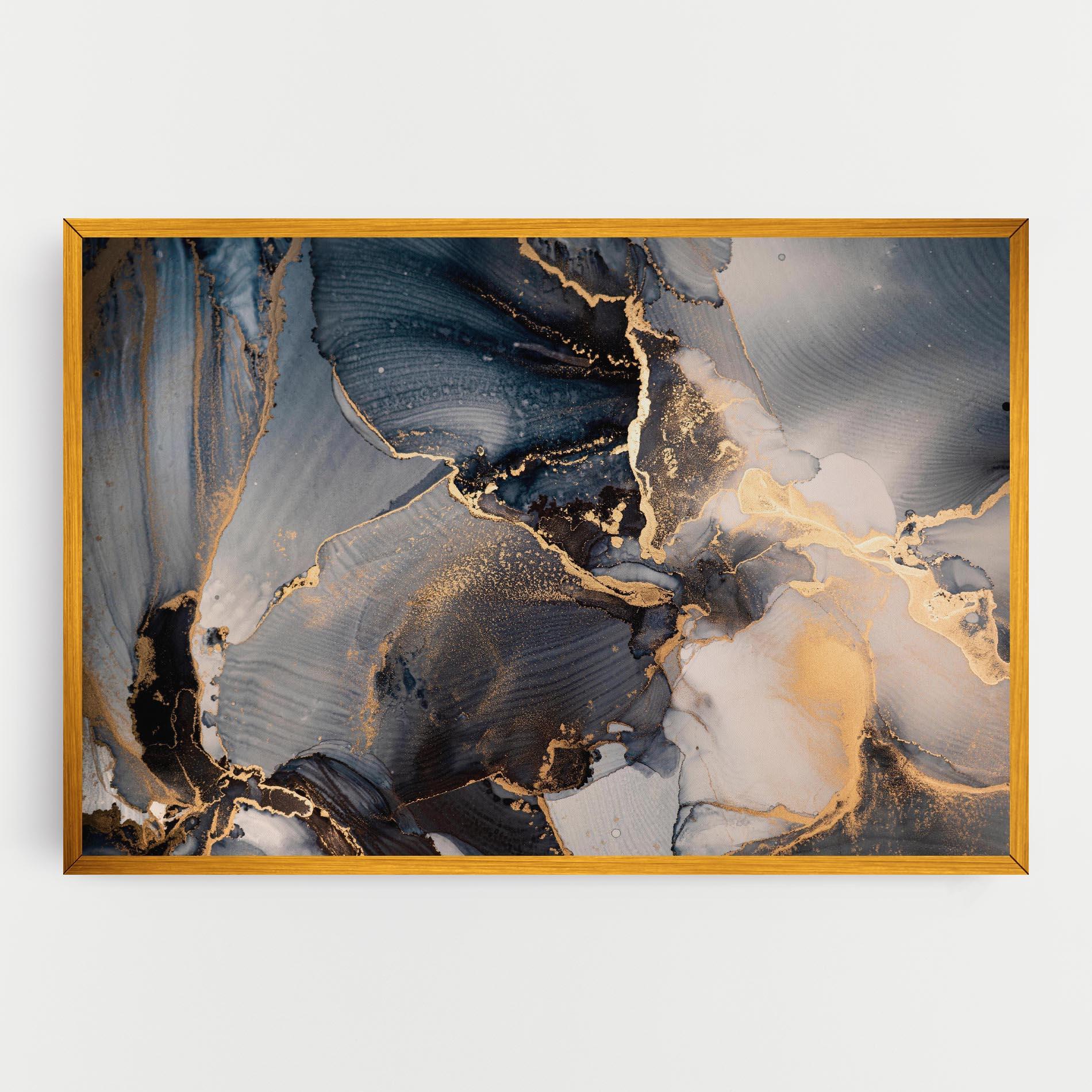 Tablou Canvas Golden Abstract Marble mockup 0