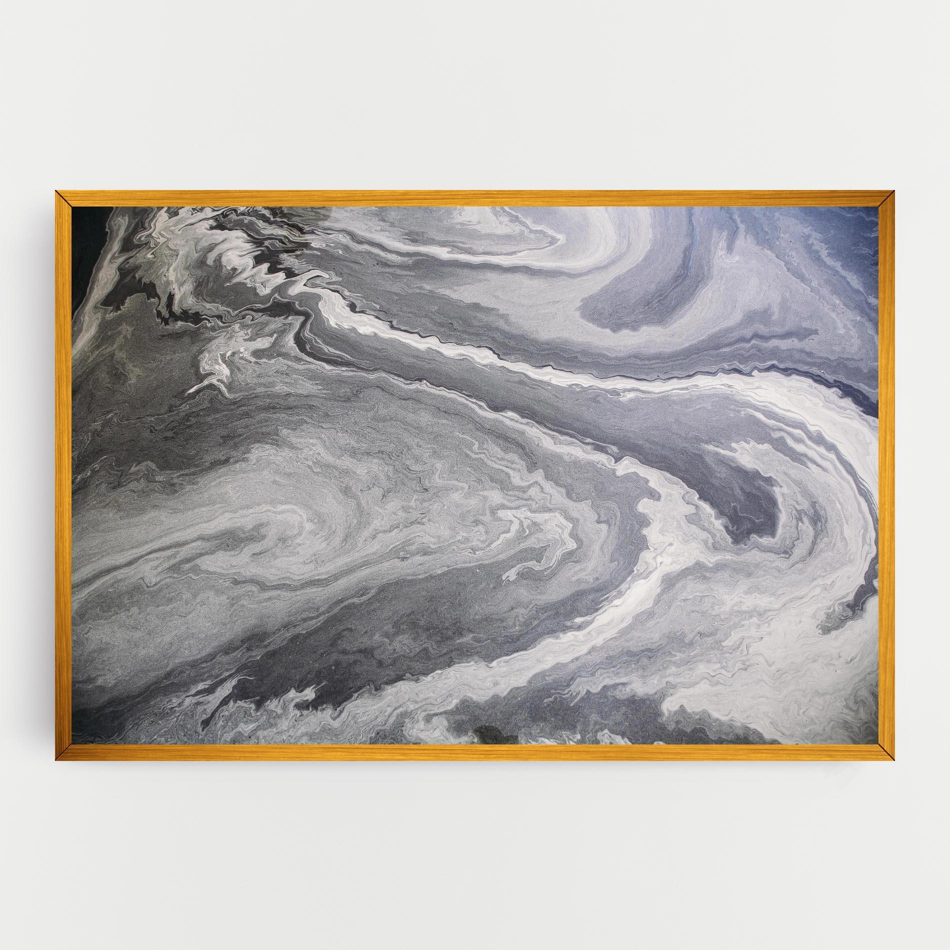 Tablou Canvas Grey Liquid Marble mockup 0