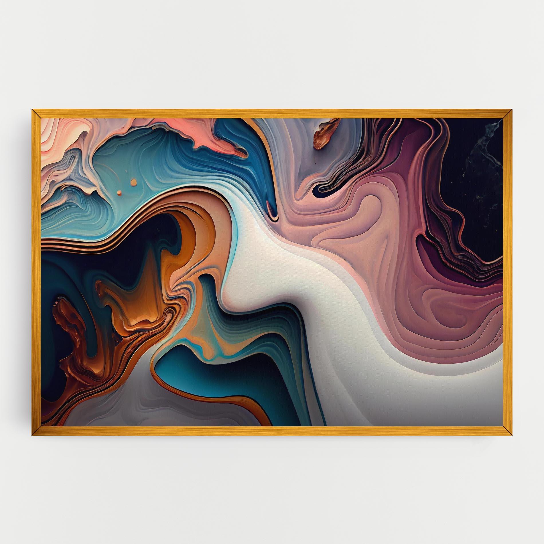 Tablou Canvas Mixed Colors Marble mockup 0