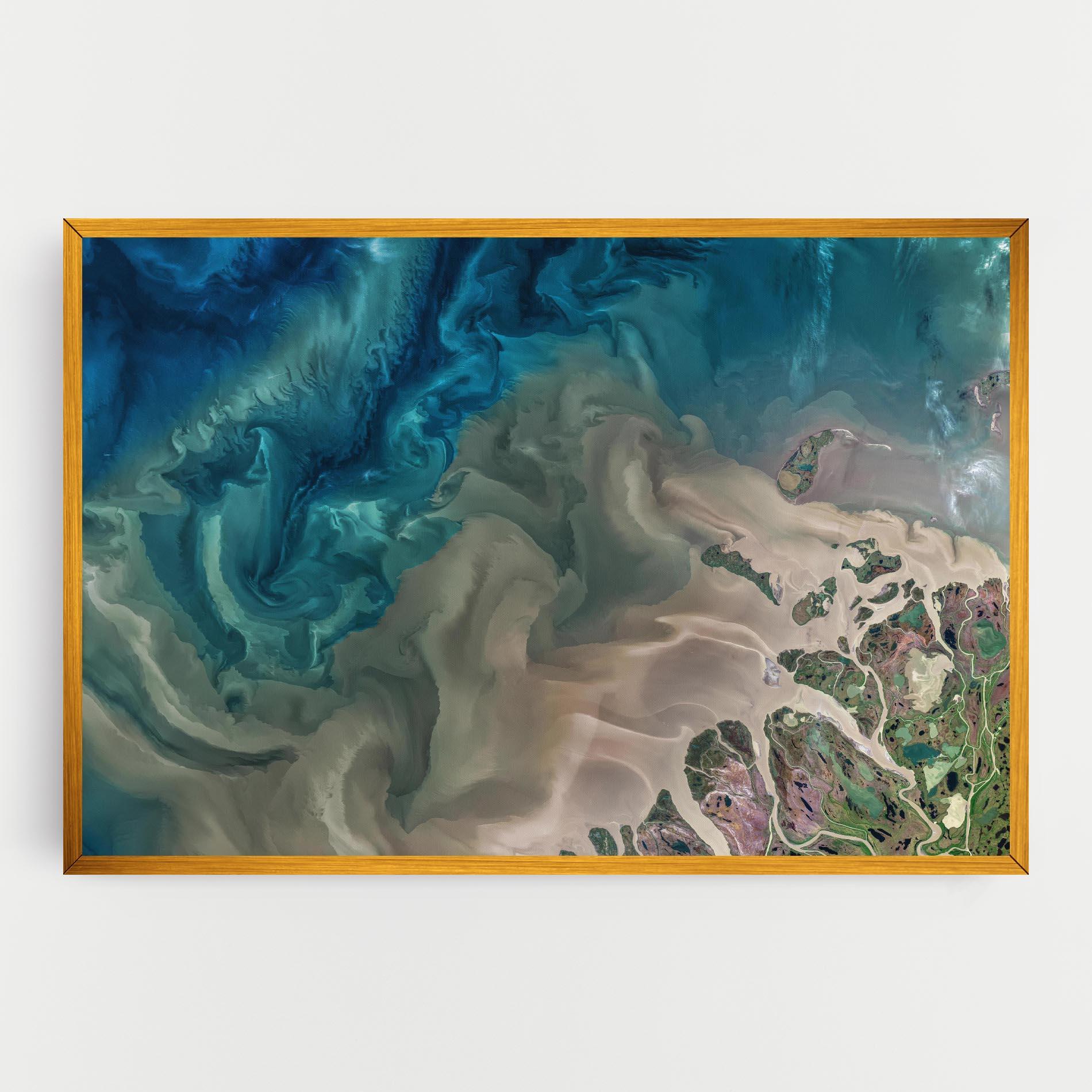 Tablou Canvas Ocean Blue Marble mockup 0