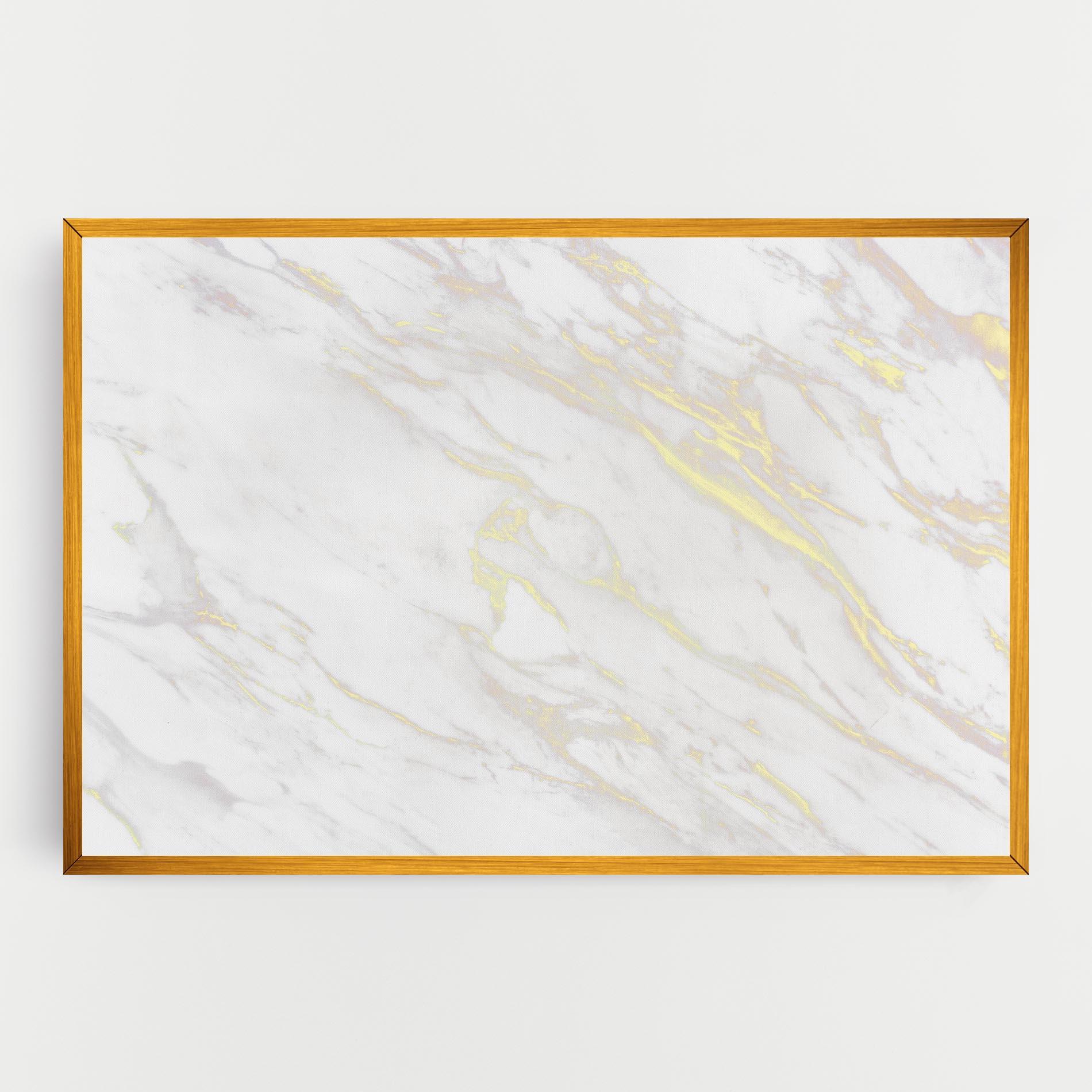 Tablou Canvas White Gold Lines mockup 0