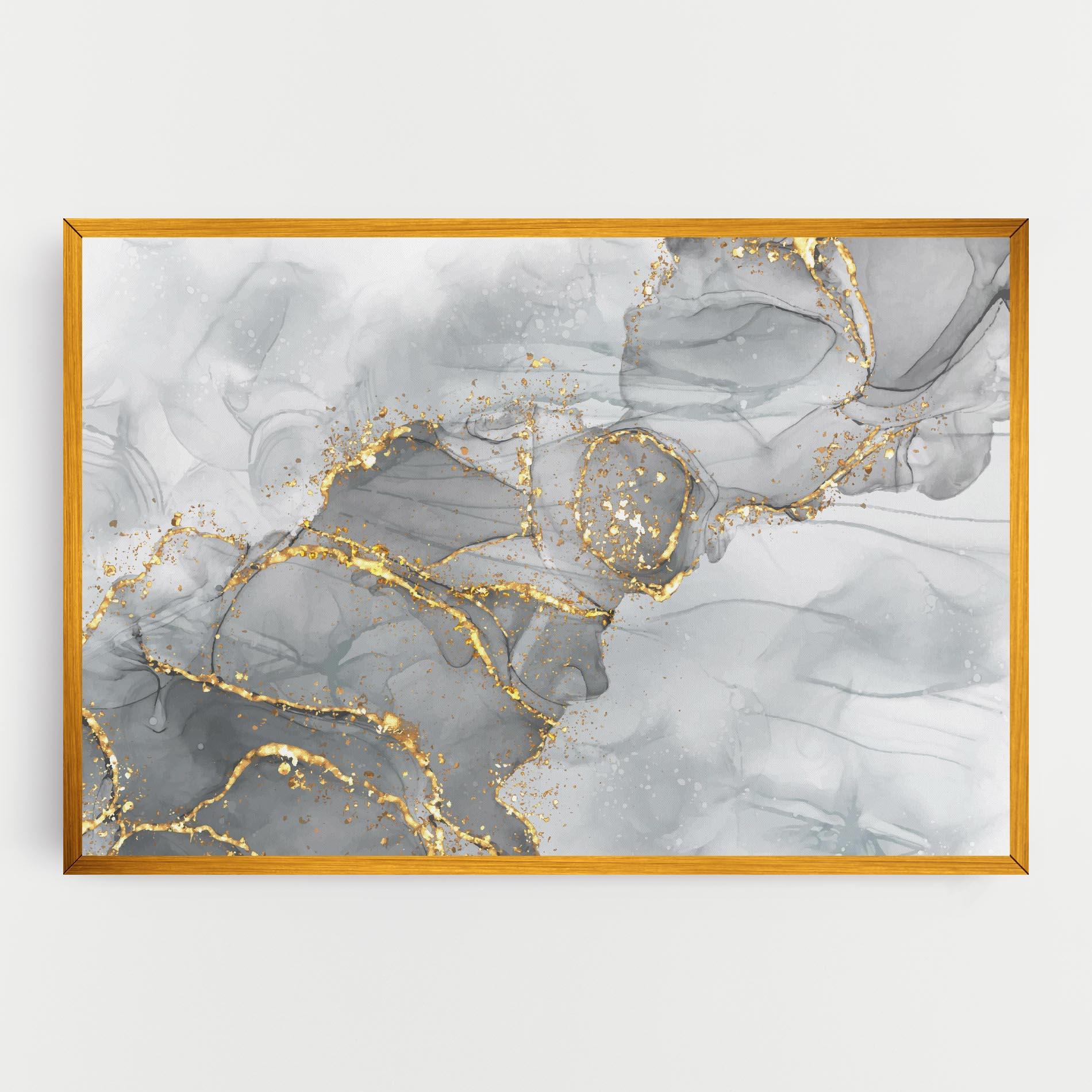 Tablou Canvas White Ink Marble mockup 0