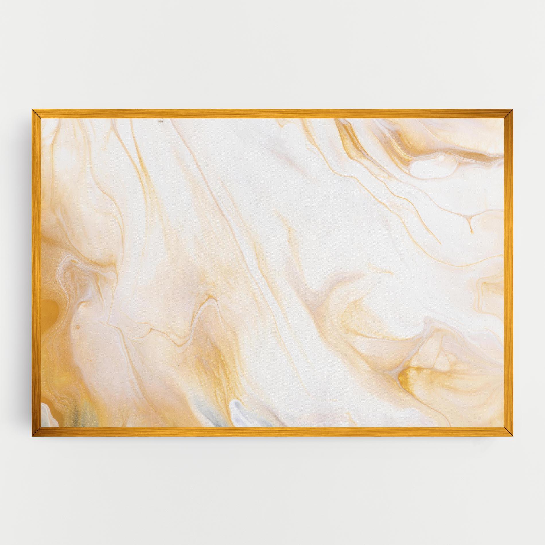 Tablou Canvas White Yellow Marble mockup 0