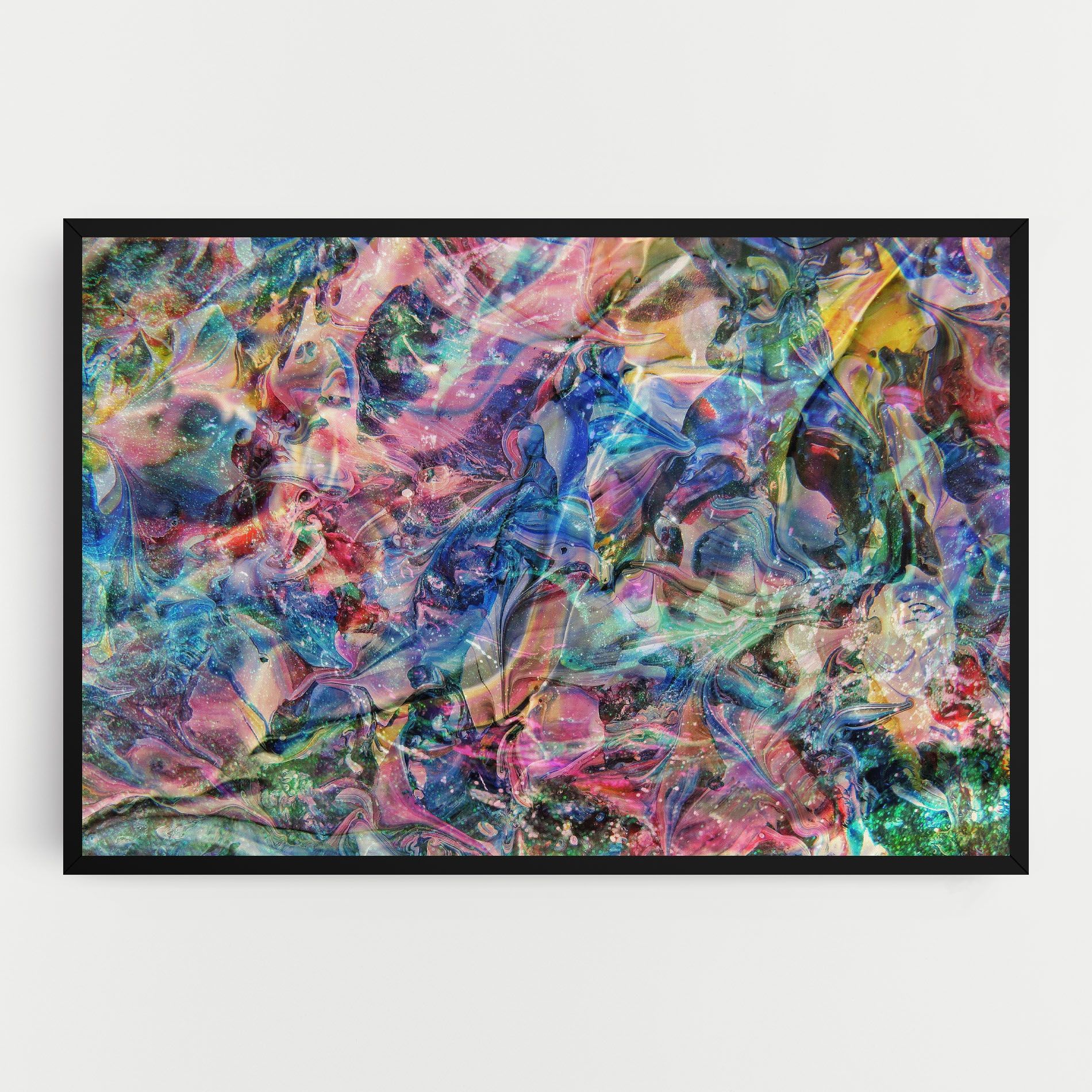 Abstract Colourful Glass mockup 0