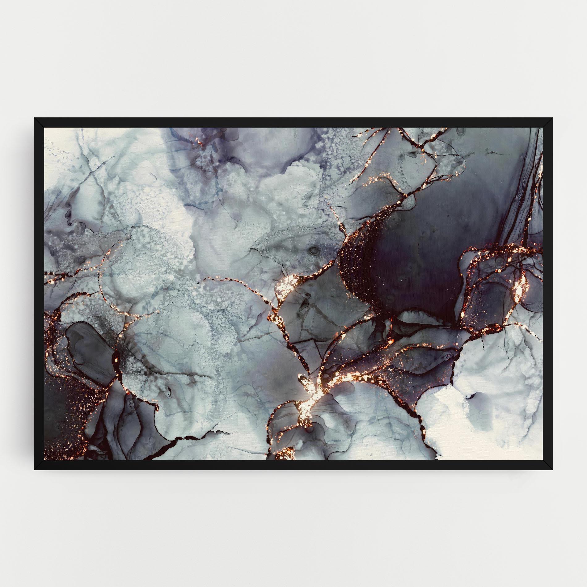 Tablou Canvas Abstract Gold Path mockup 0