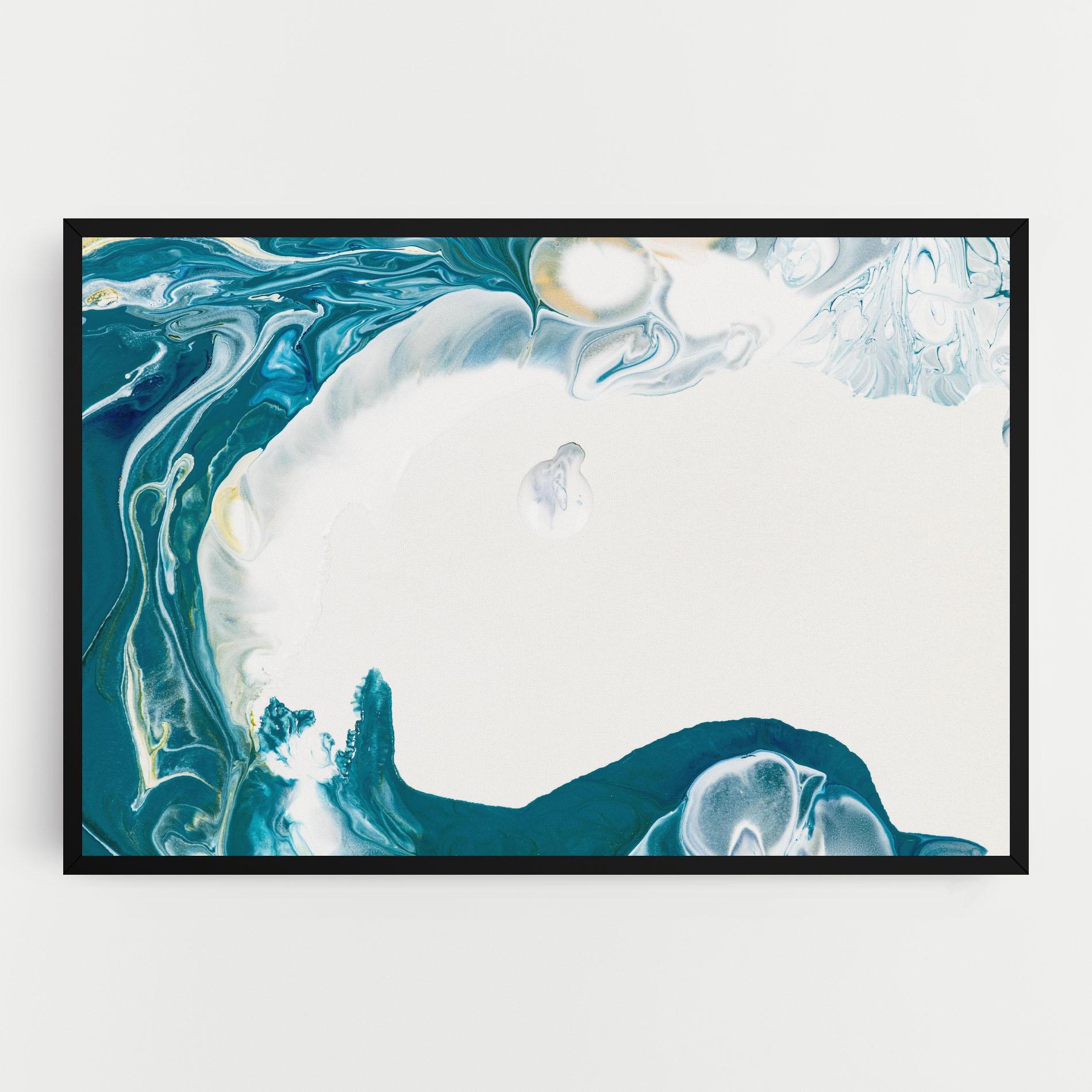 Tablou Canvas Beautiful Blue Paiting mockup 0